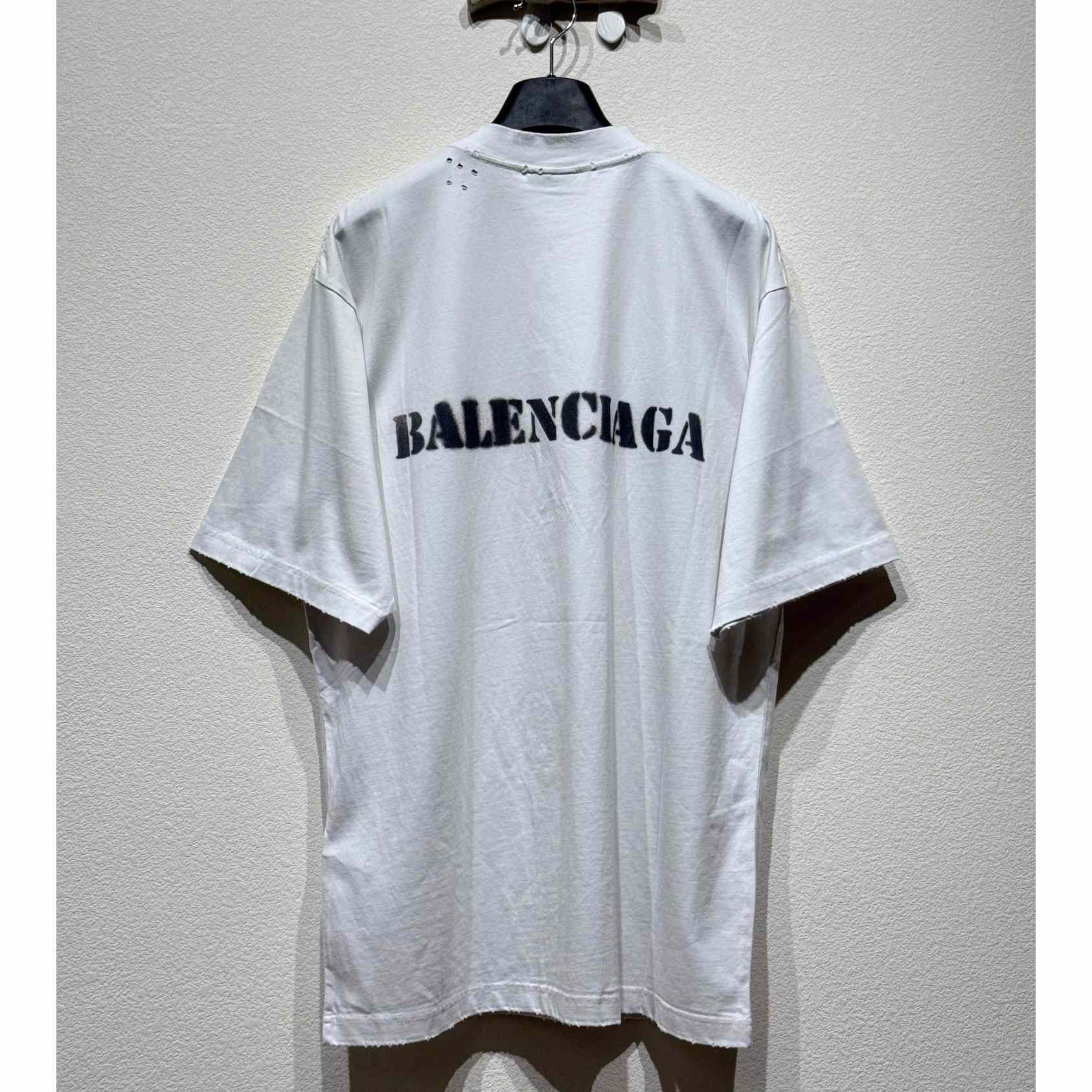 Balenciaga Stencil Type T-Shirt - DesignerGu