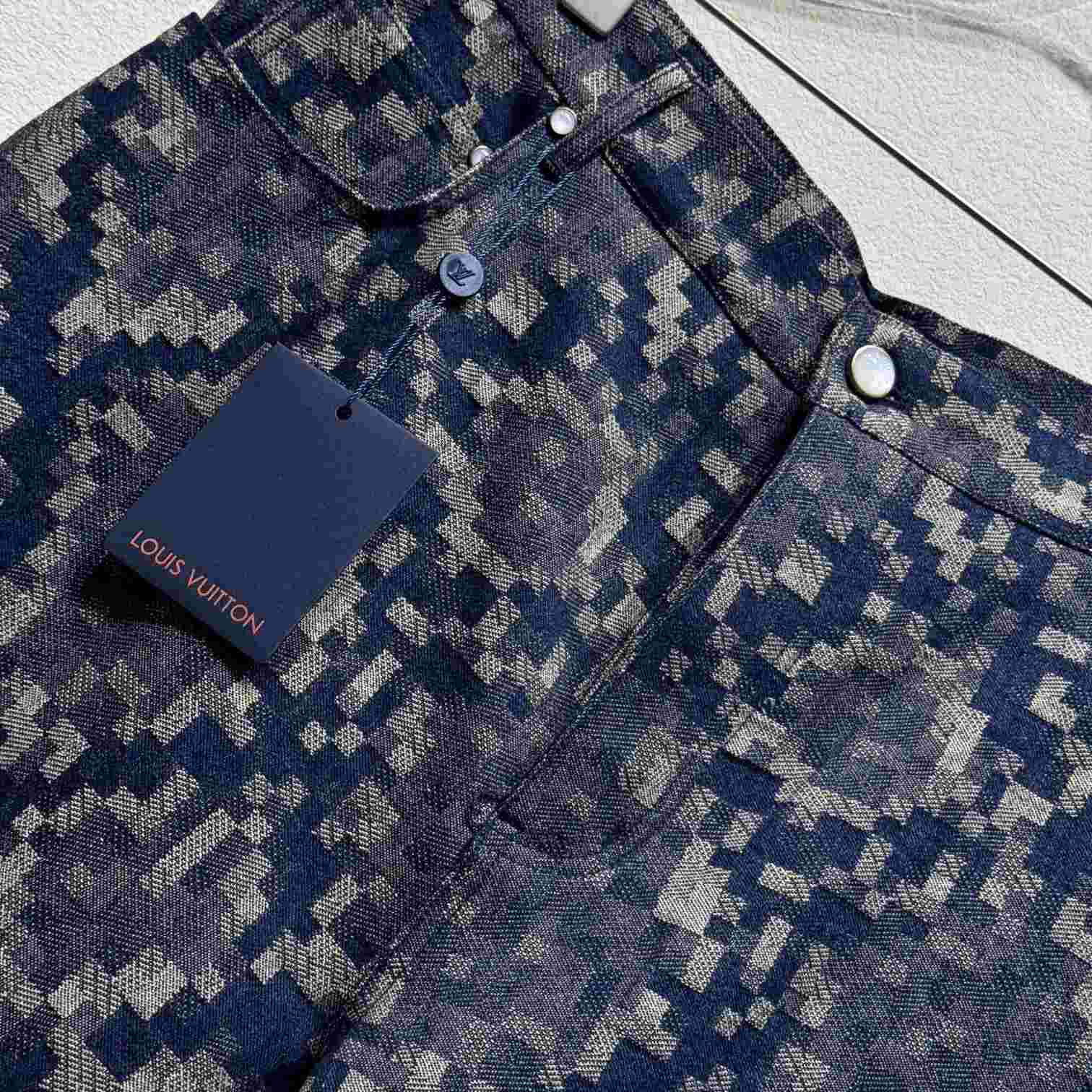Louis Vuitton Graphic Denim Skate Pants   - DesignerGu