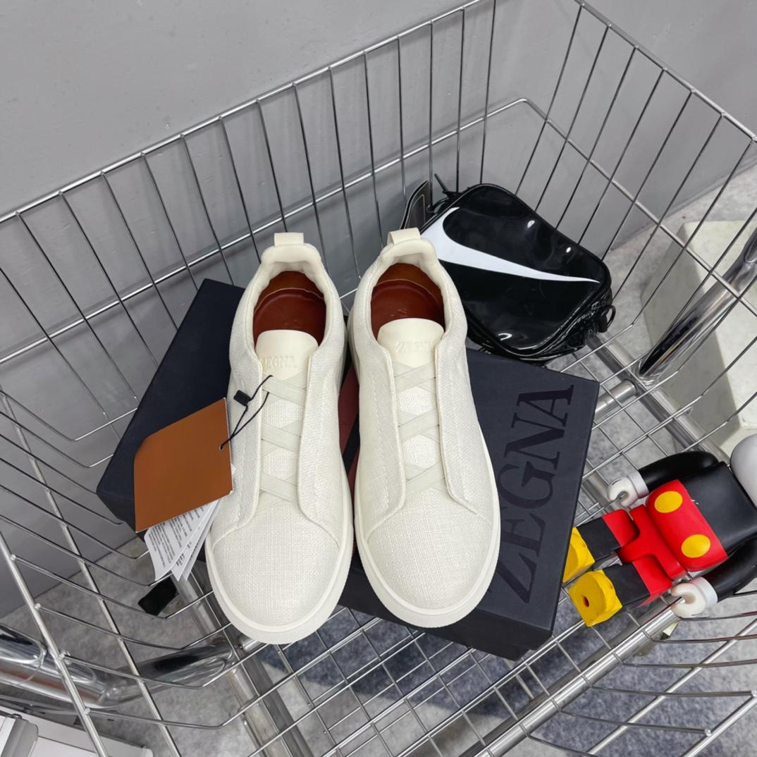 Zegna Triple Stitch Sneakers - DesignerGu