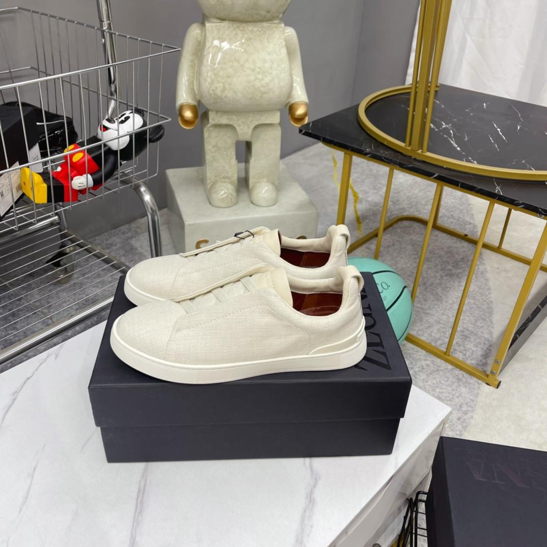 Zegna Triple Stitch Sneakers - DesignerGu