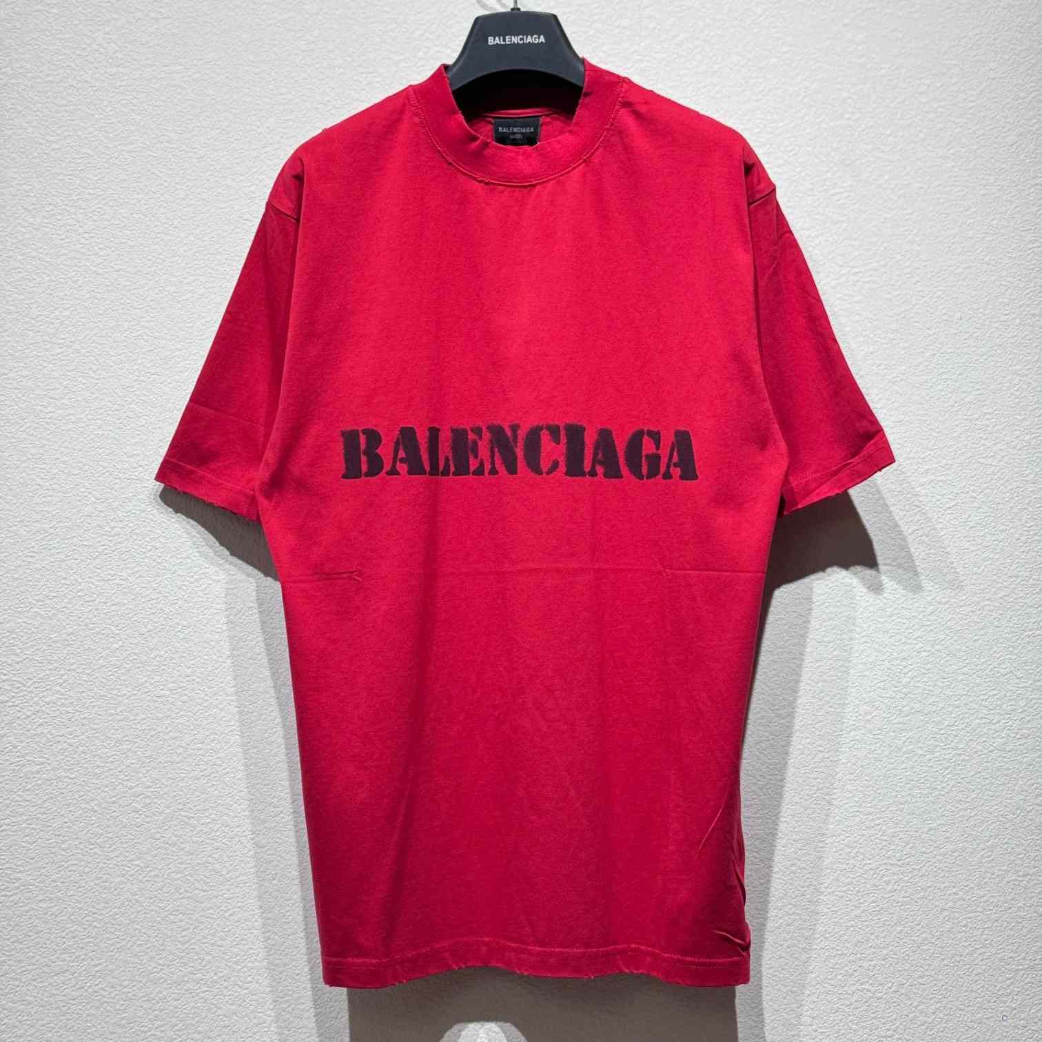 Balenciaga Stencil Type T-Shirt - DesignerGu
