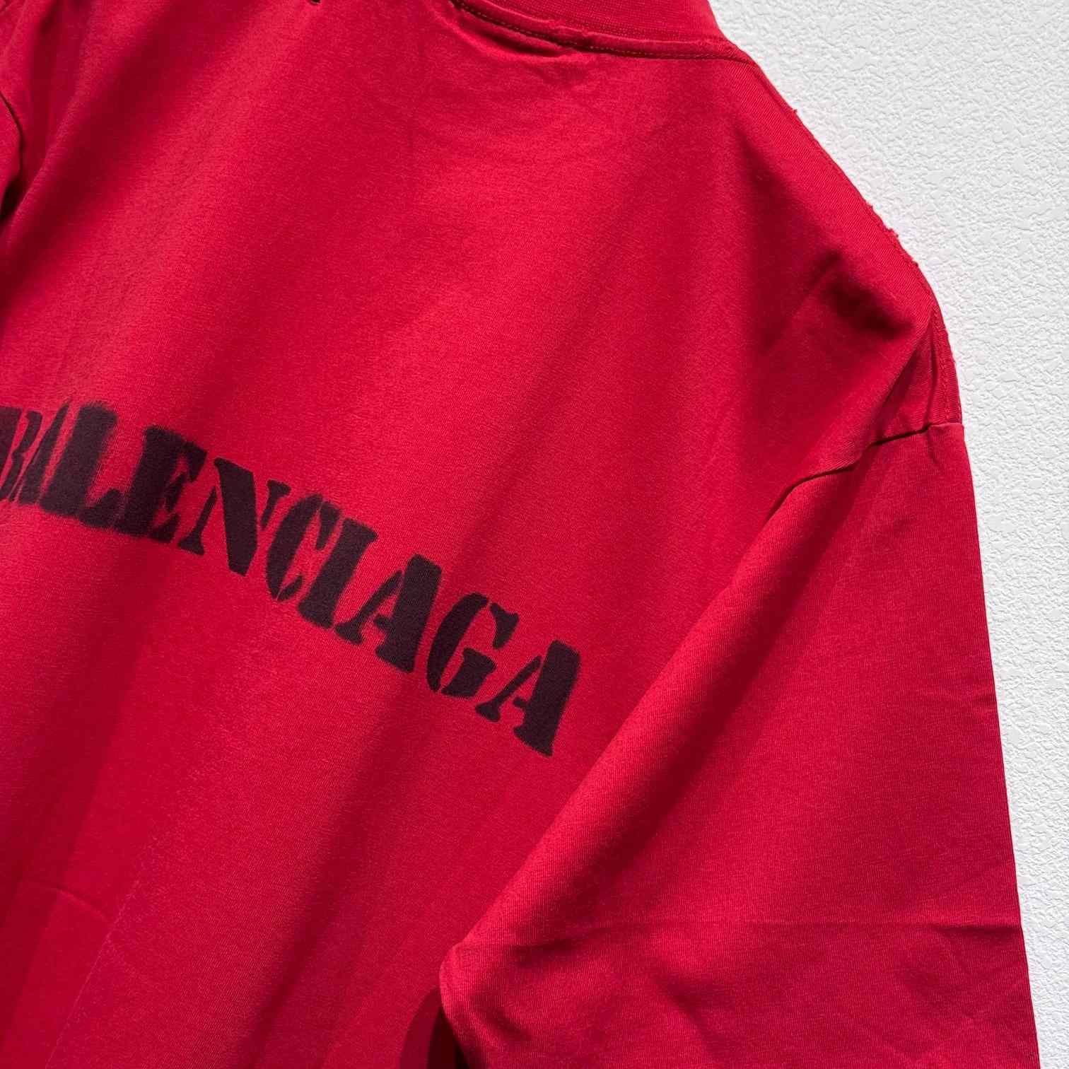 Balenciaga Stencil Type T-Shirt - DesignerGu