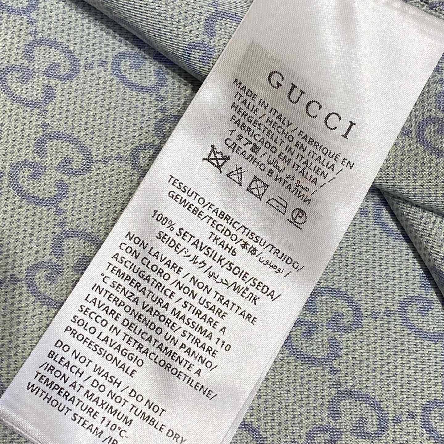 Gucci Printed Silk Shirt - DesignerGu