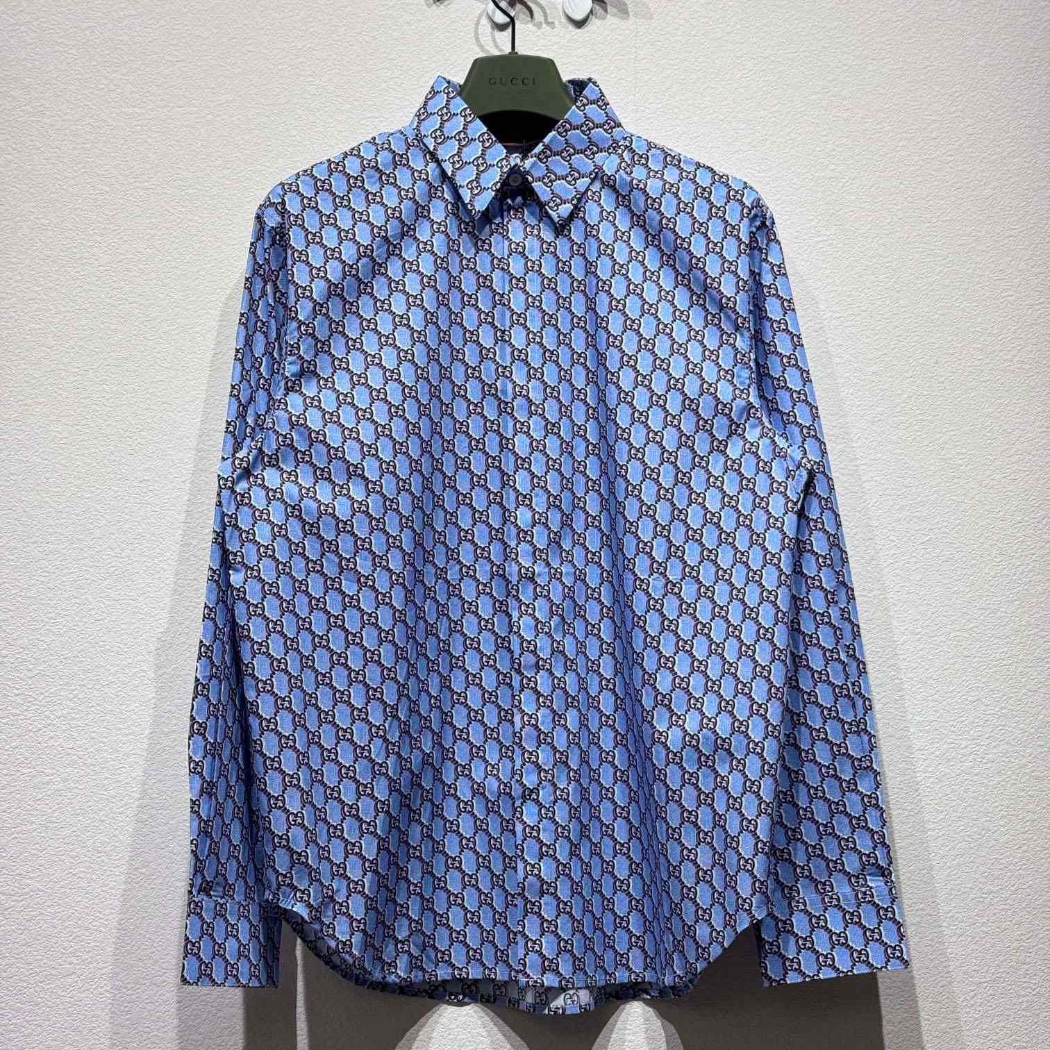 Gucci Printed Cotton Shirt - DesignerGu