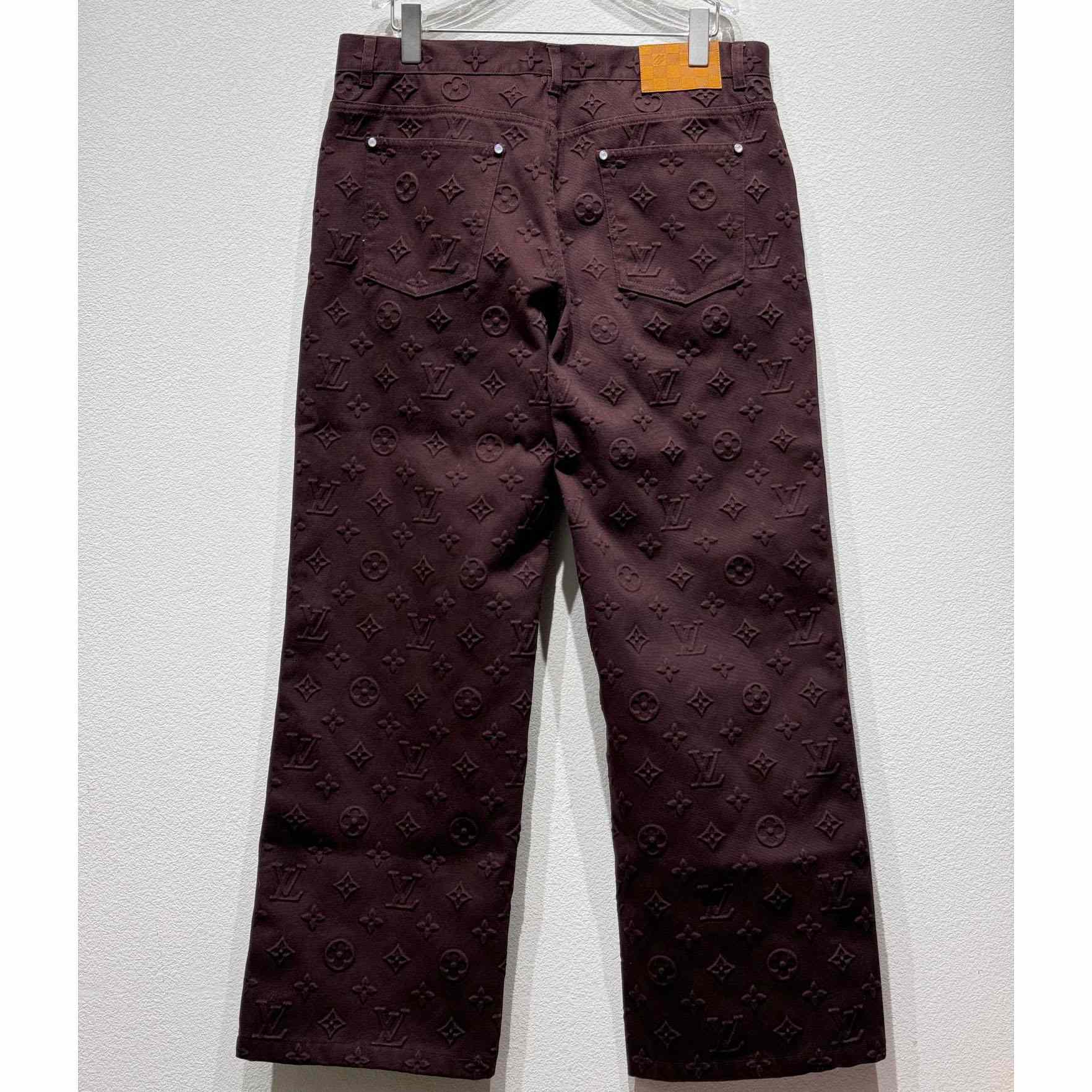 Louis Vuitton Monogram Embossed Skate Pants    - DesignerGu