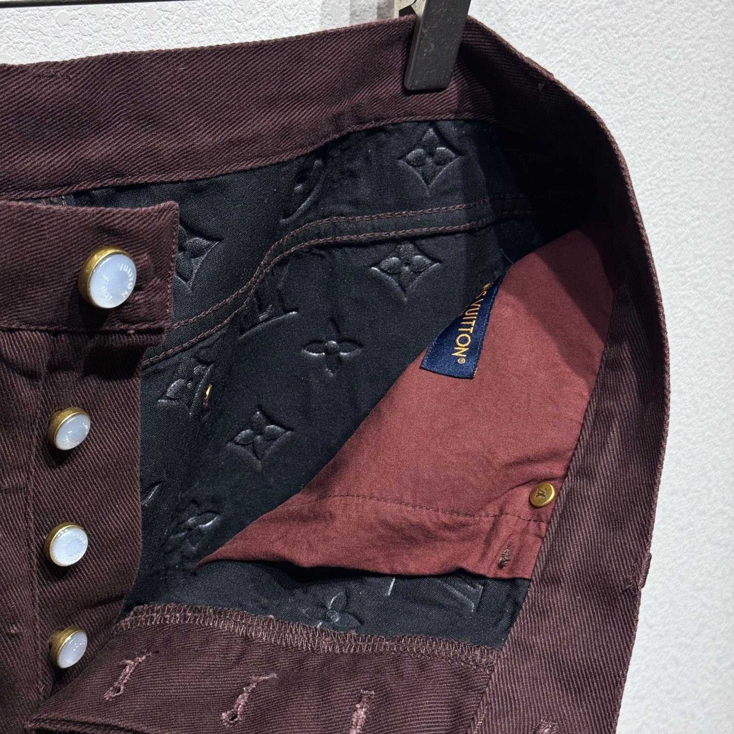 Louis Vuitton Monogram Embossed Skate Pants    - DesignerGu