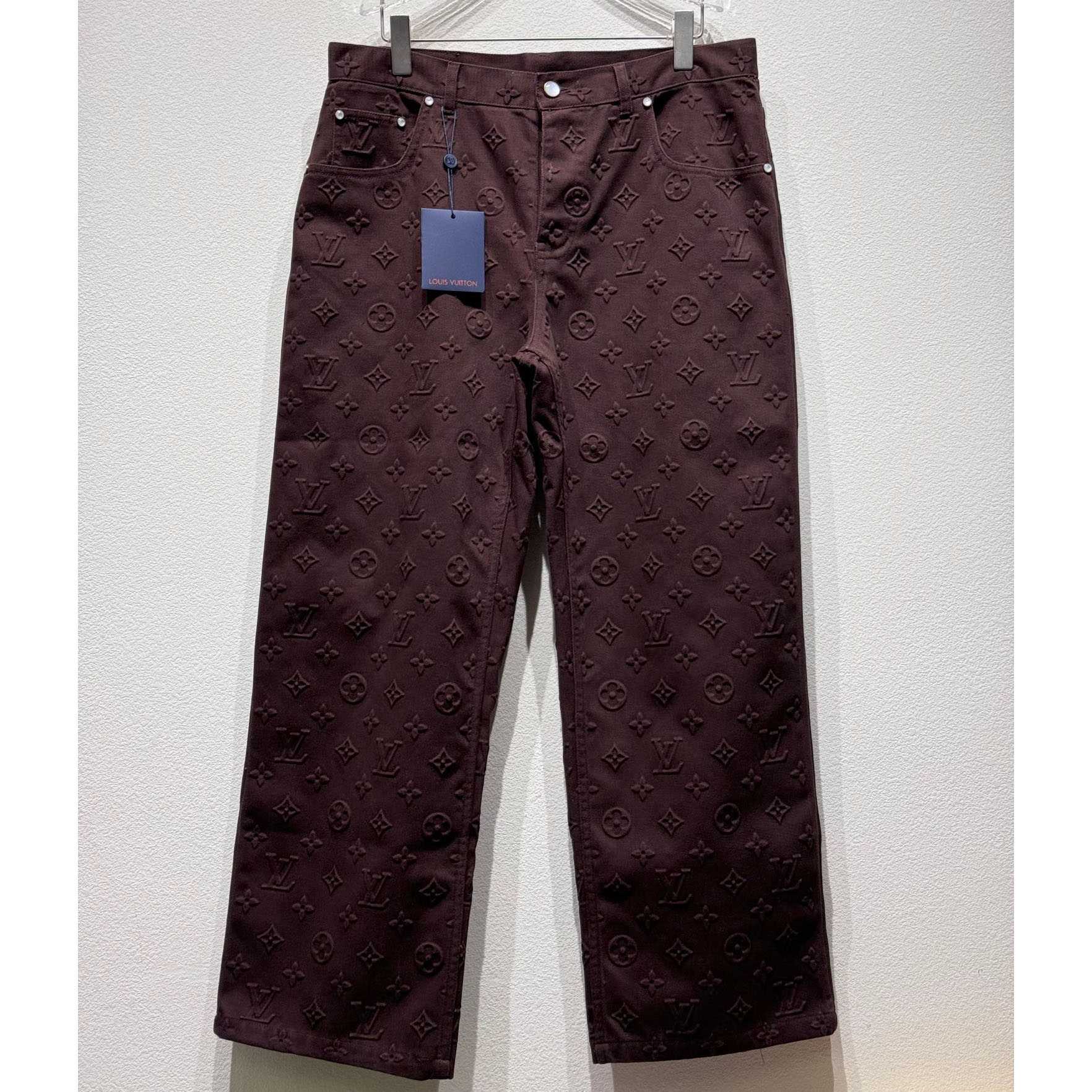 Louis Vuitton Monogram Embossed Skate Pants    - DesignerGu