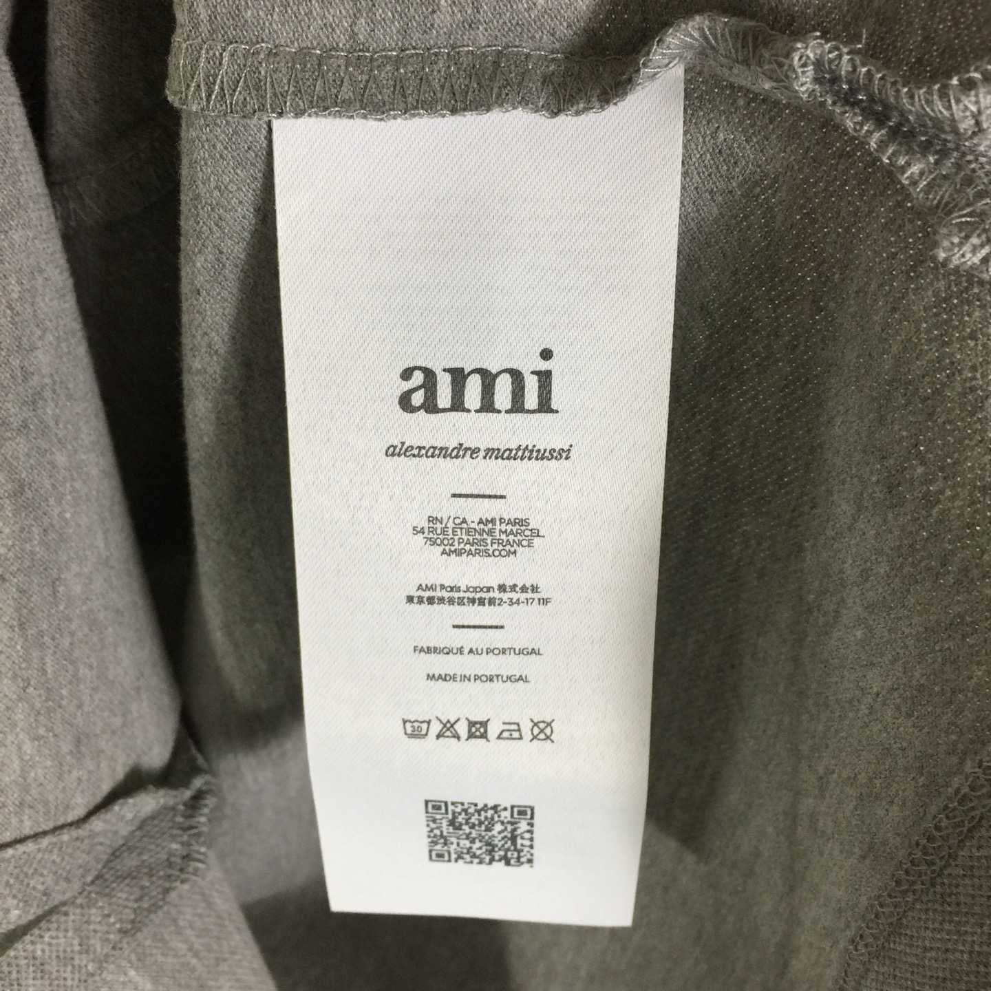 Ami Paris Ami De Coeur Embroidered Polo Shirt - DesignerGu