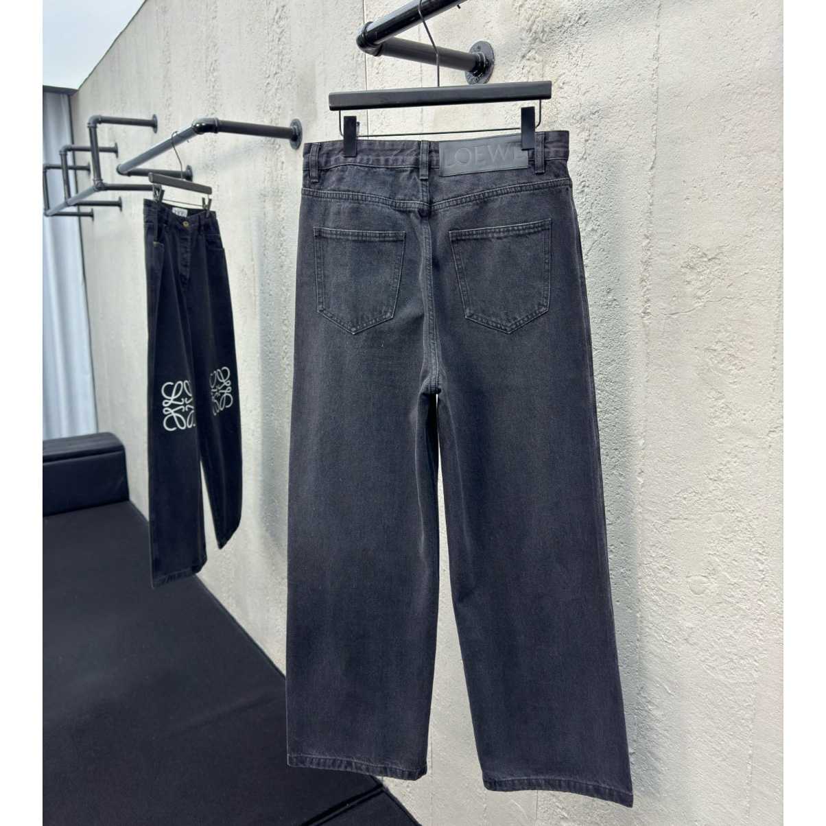 Loewe Anagram Baggy Jeans In Denim - DesignerGu