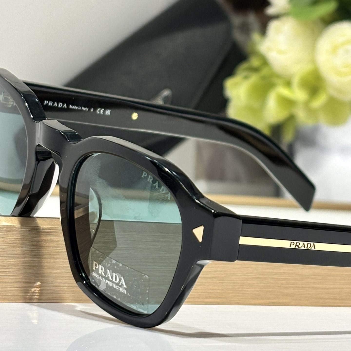 Prada Sunglasses With Iconic Metal Plaque   SPR A16SF - 