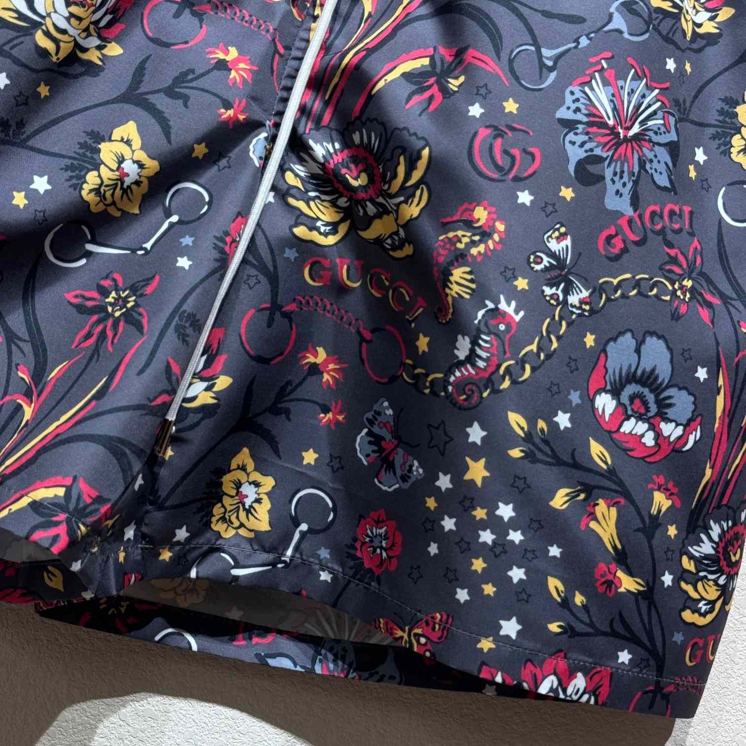 Gucci Punk Floral-print Cotton Poplin Shorts - DesignerGu