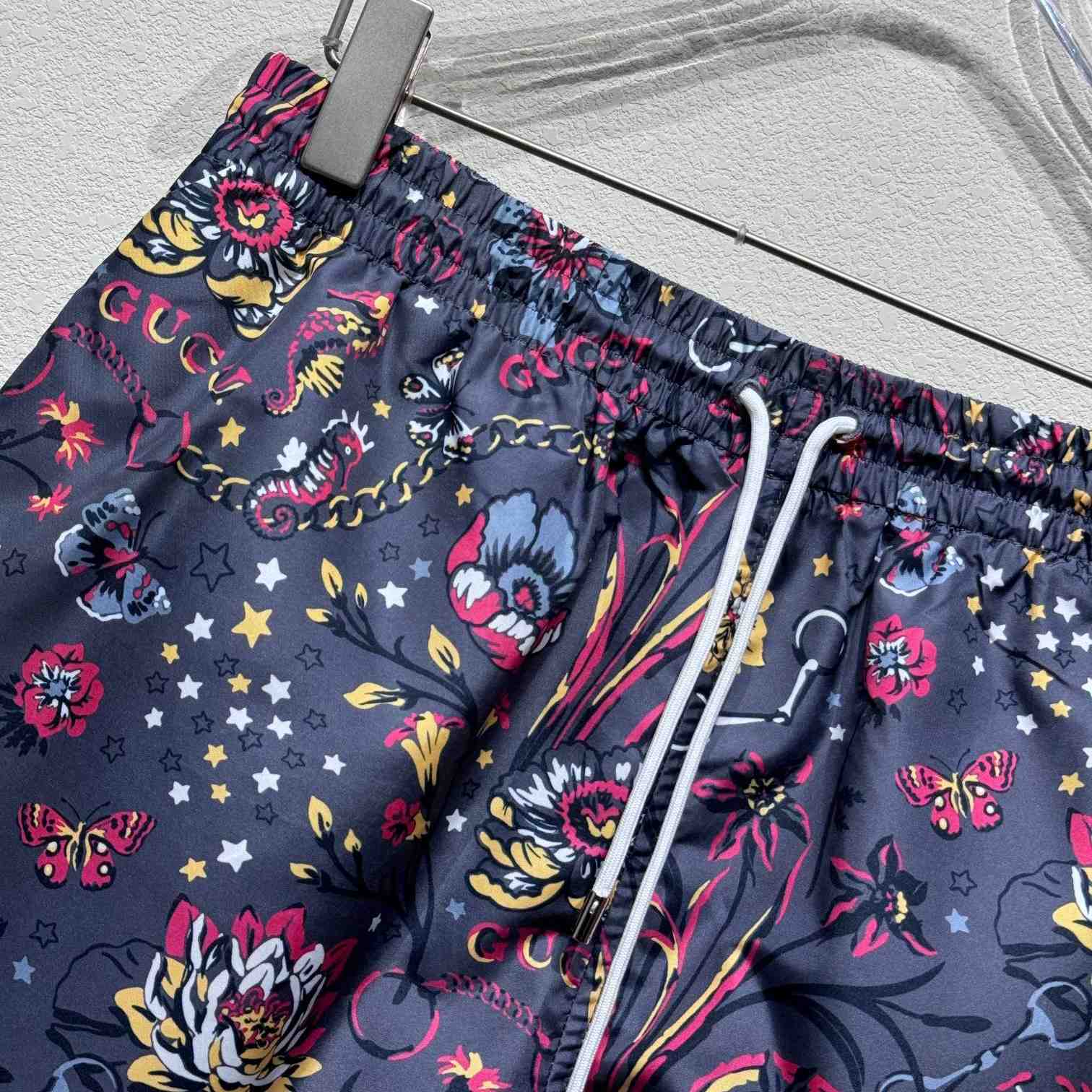 Gucci Punk Floral-print Cotton Poplin Shorts - DesignerGu