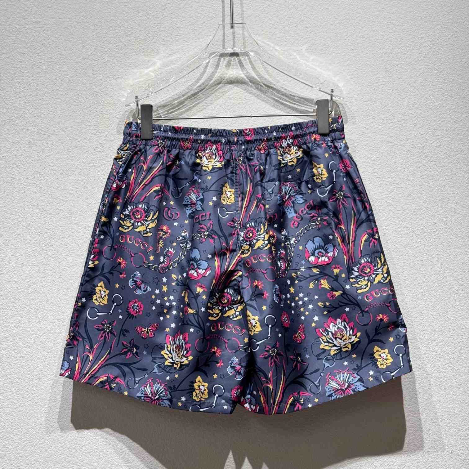Gucci Punk Floral-print Cotton Poplin Shorts - DesignerGu