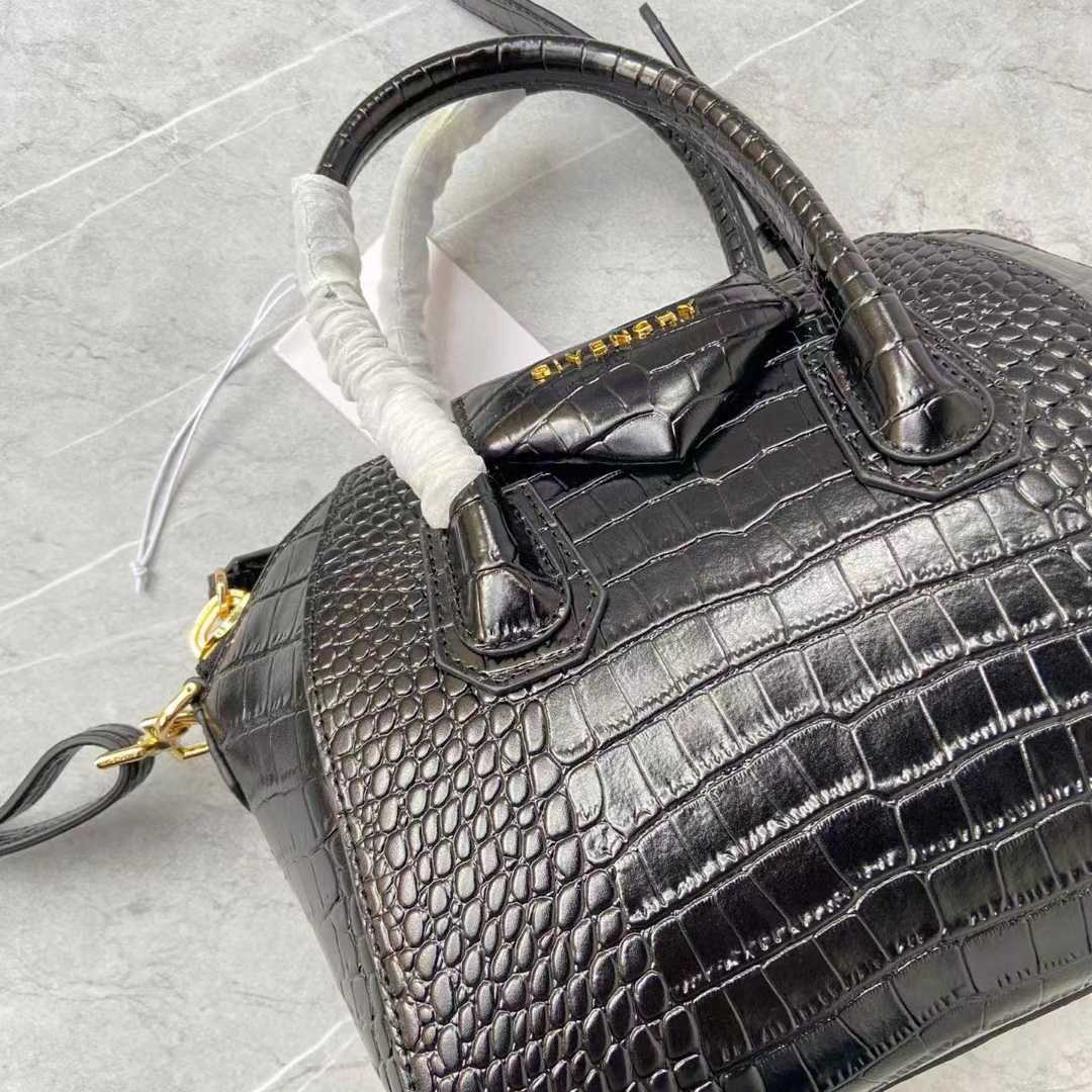 Givenchy Mini Antigona Bag In Crocodile Effect Leather - 