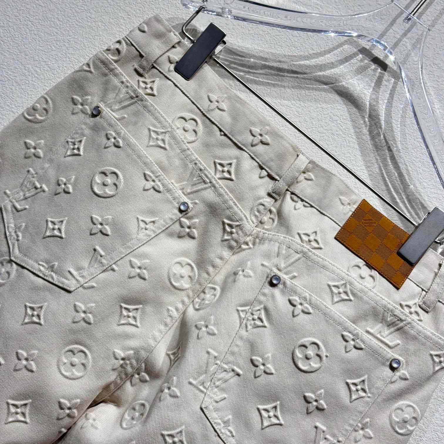 Louis Vuitton Monogram Embossed Skate Pants    - DesignerGu