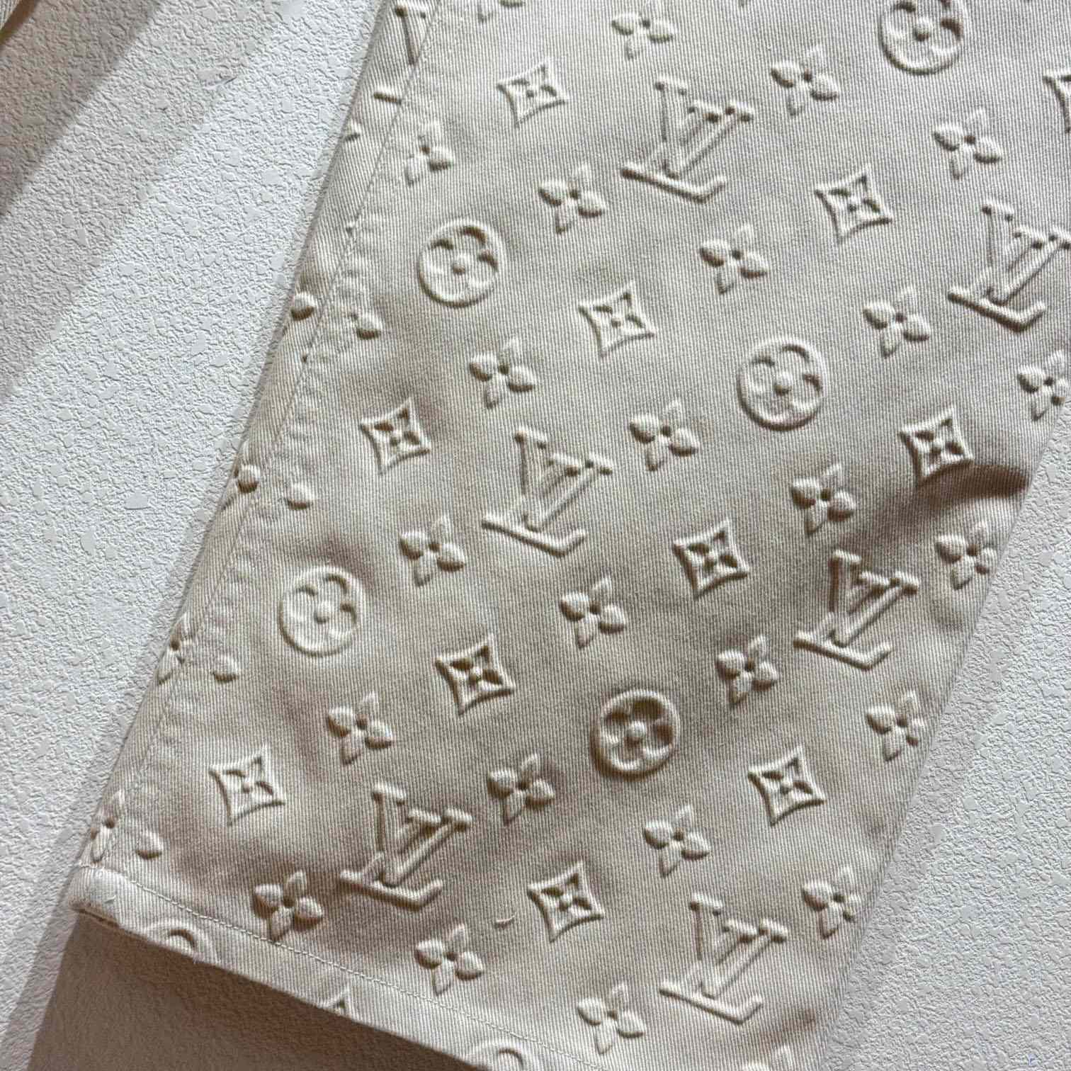 Louis Vuitton Monogram Embossed Skate Pants    - DesignerGu