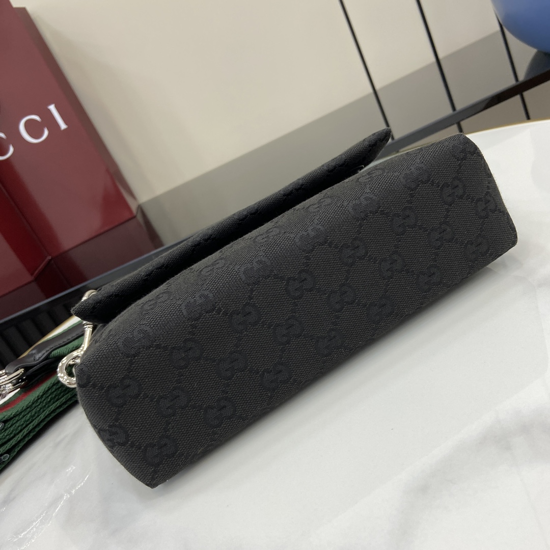 Gucci Small GG Crossbody Bag With Web - DesignerGu