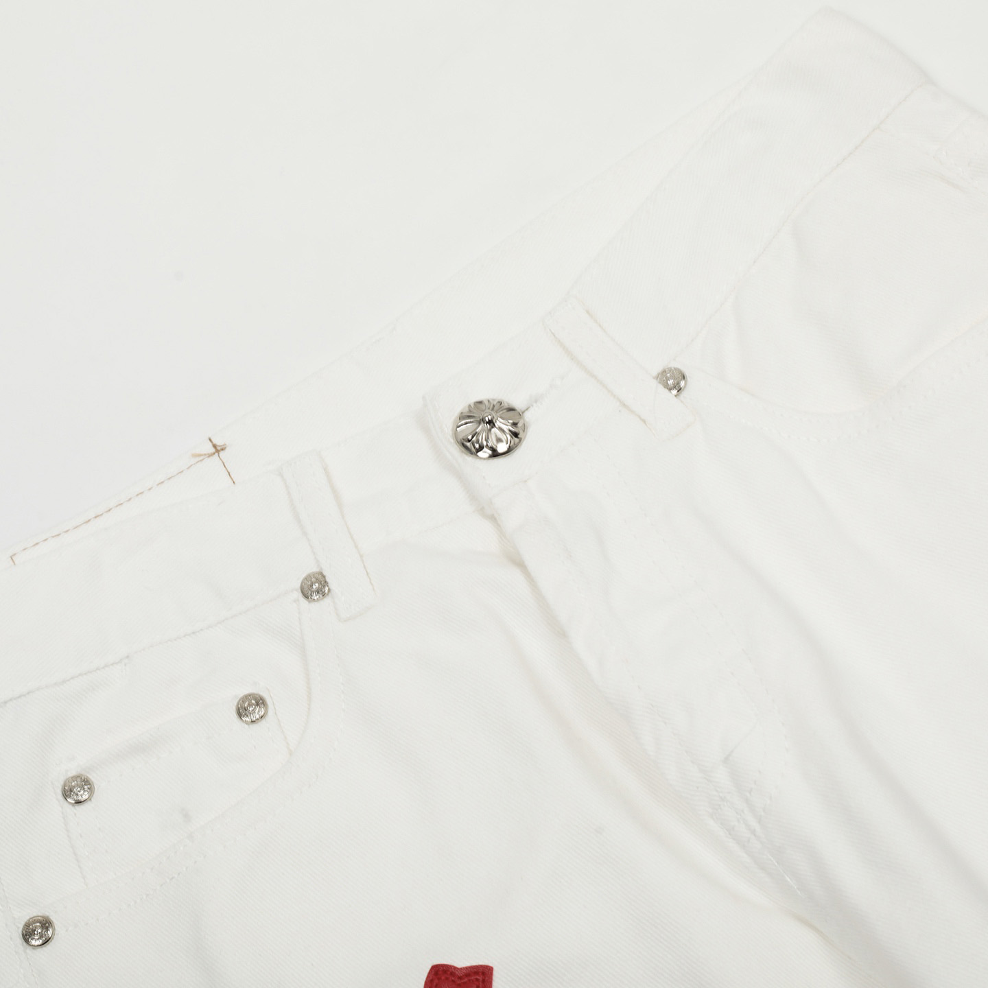 Chrome Hearts Cross Patch Jeans - DesignerGu