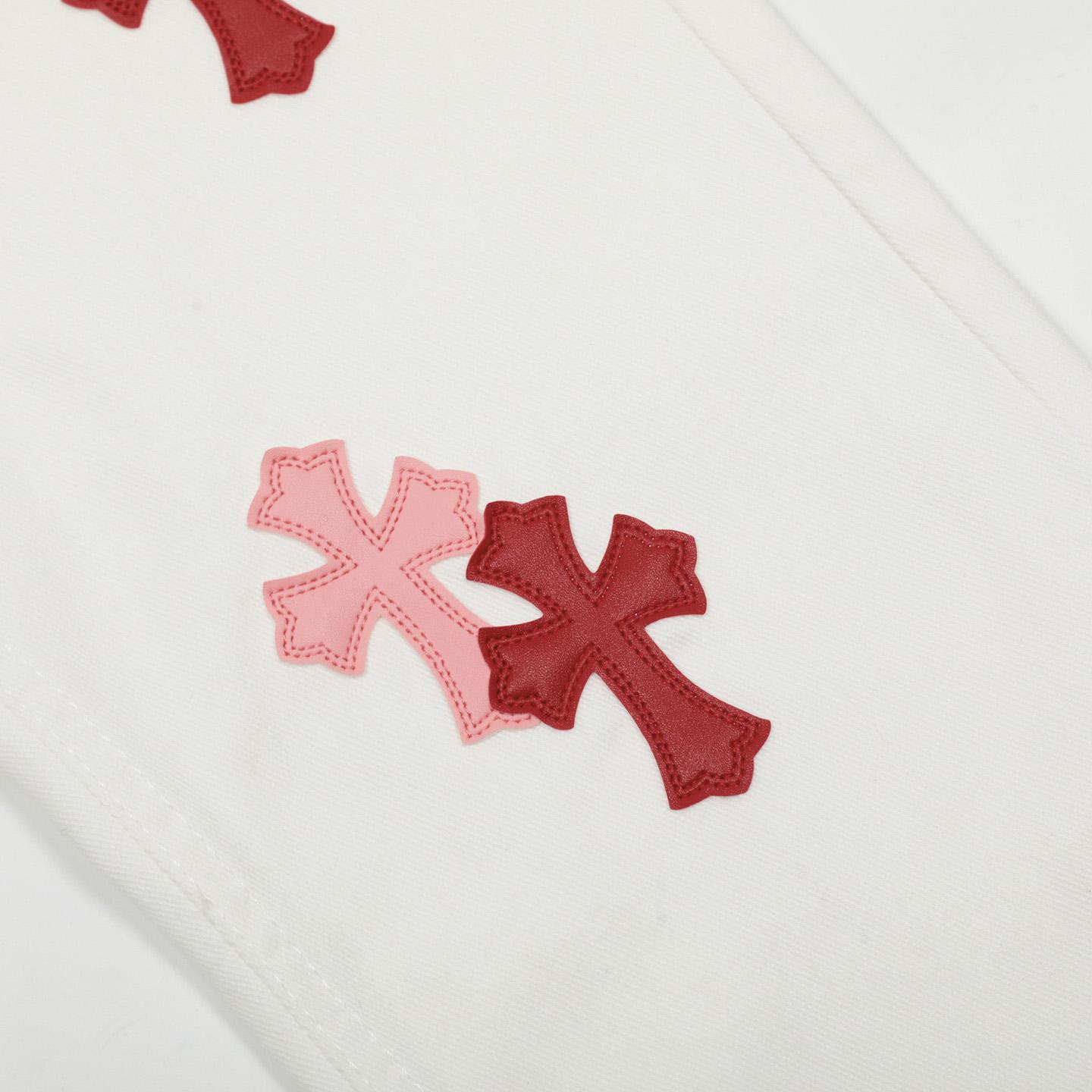 Chrome Hearts Cross Patch Jeans - DesignerGu