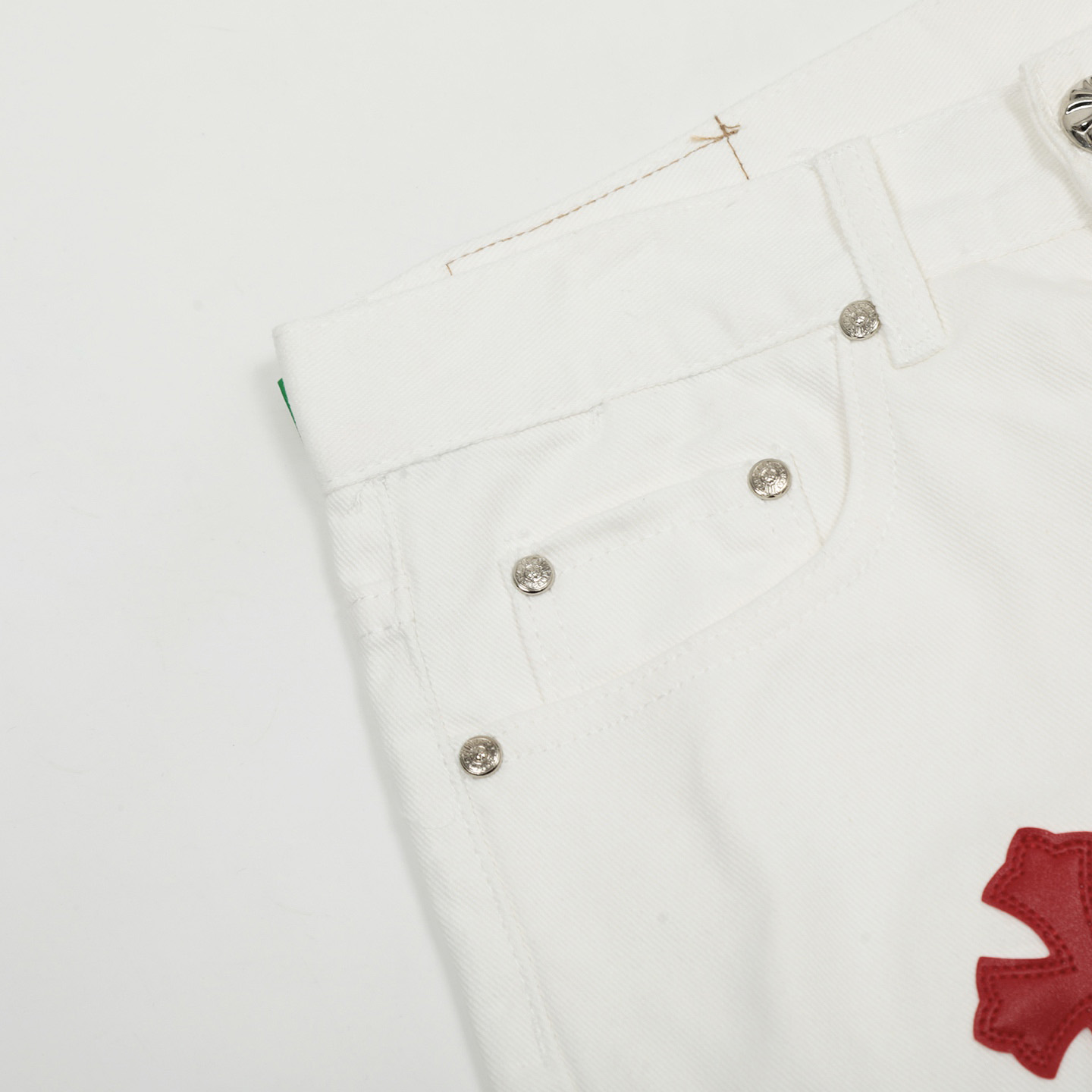Chrome Hearts Cross Patch Jeans - DesignerGu