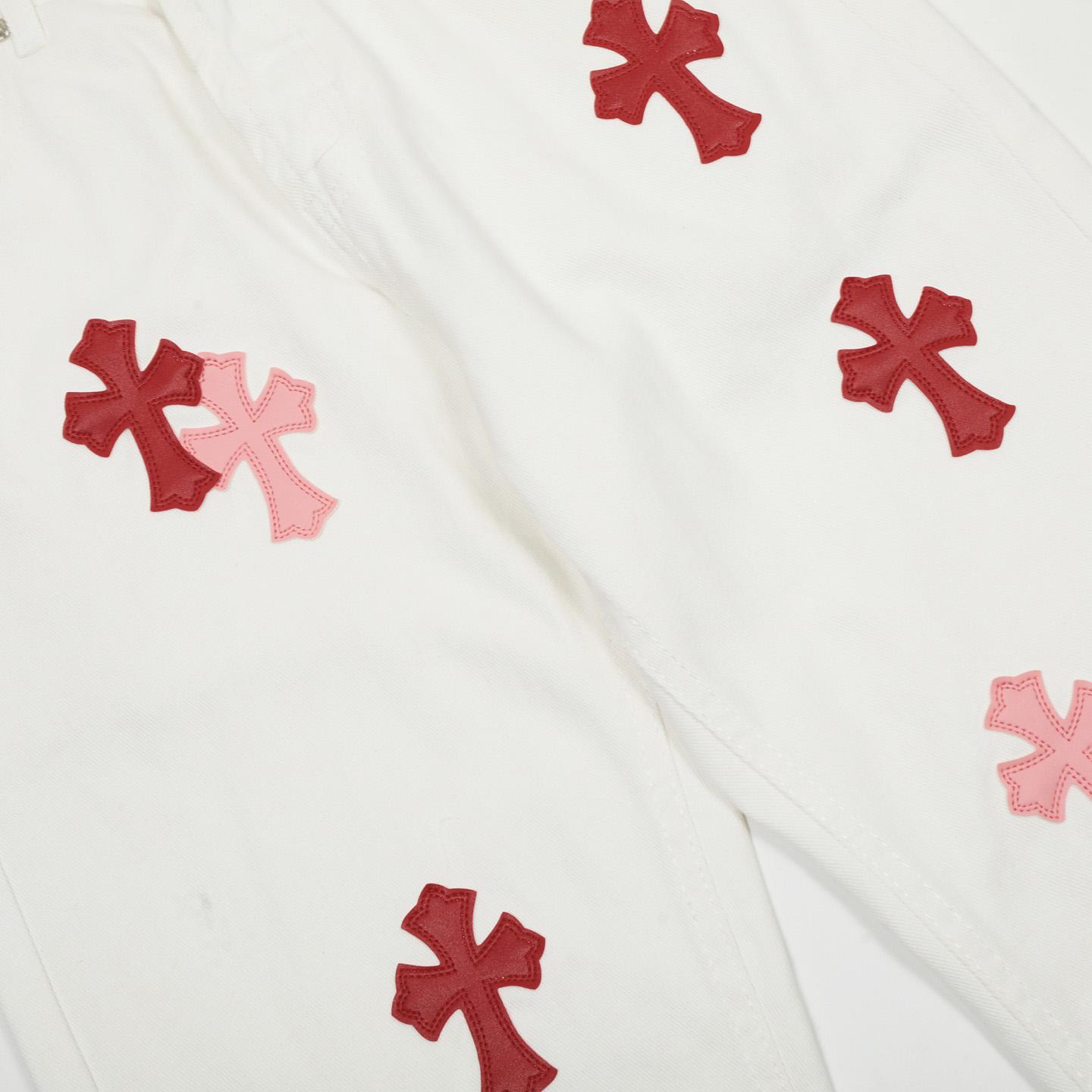 Chrome Hearts Cross Patch Jeans - DesignerGu