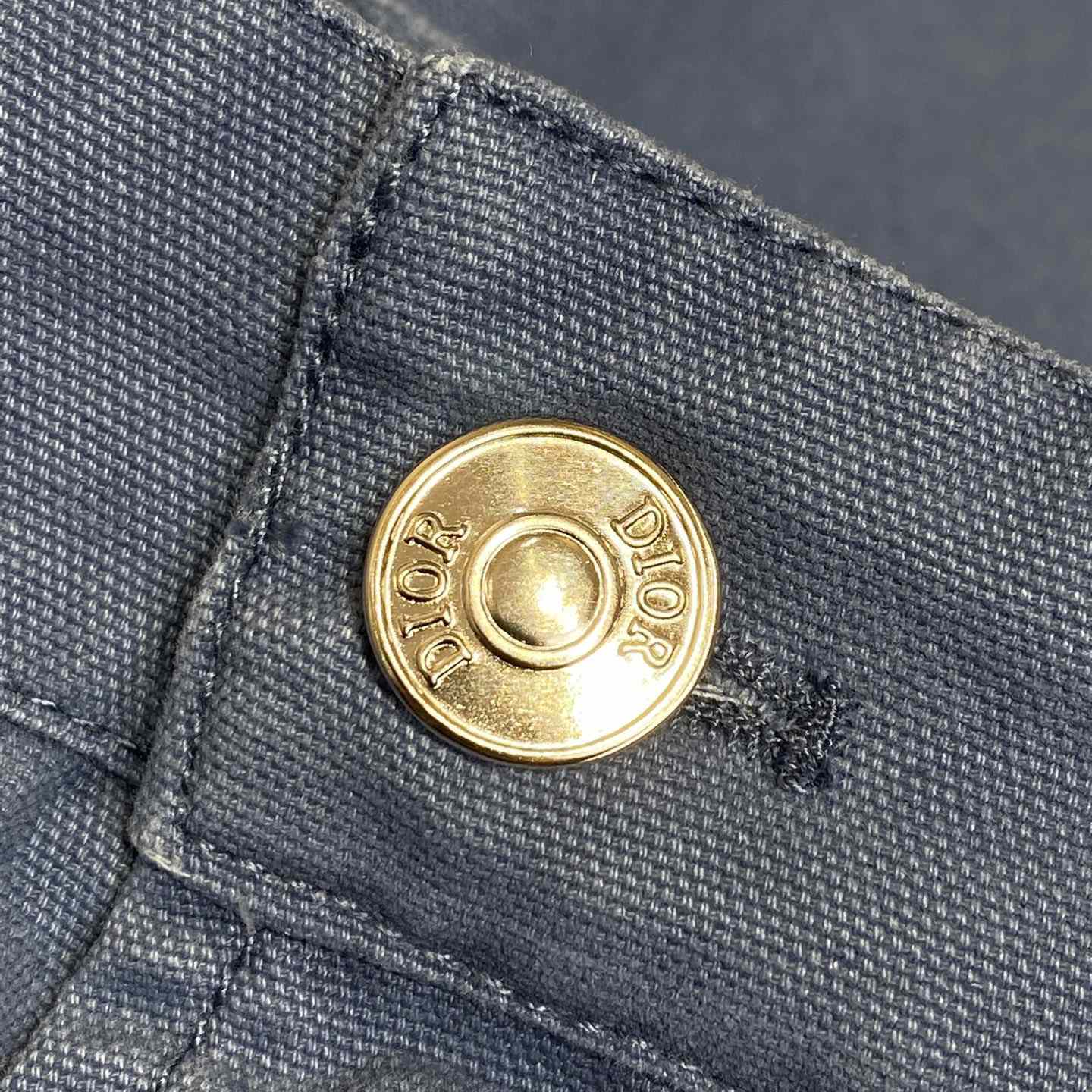 Christian Dior Couture Carpenter Shorts Blue Cotton Denim  - DesignerGu