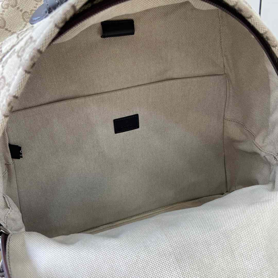 Gucci Medium GG Backpack With Web - DesignerGu