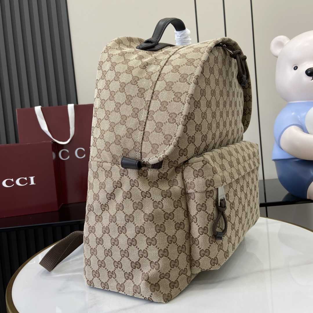 Gucci Medium GG Backpack With Web - DesignerGu