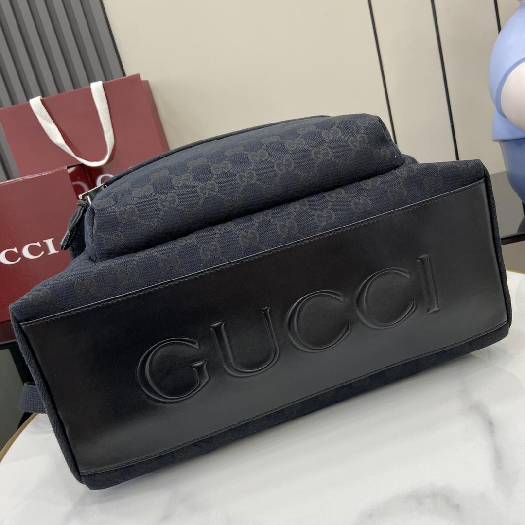 Gucci Medium GG Backpack With Web - DesignerGu