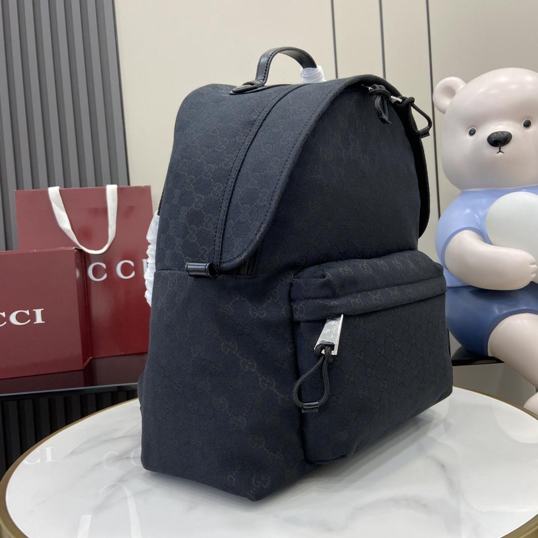 Gucci Medium GG Backpack With Web - DesignerGu