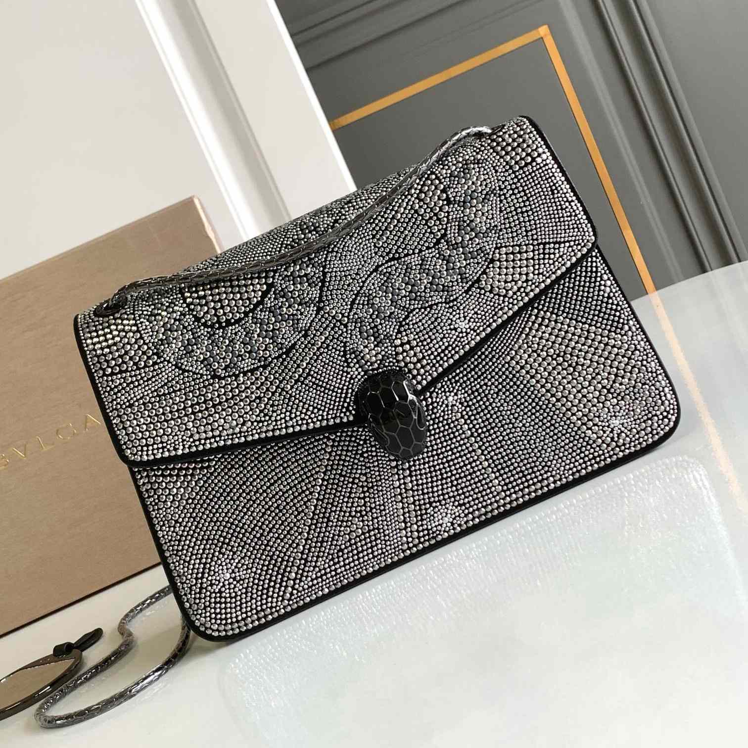 Bvlgari Serpenti Forever Shoulder Bag  25X16.5X8cm - DesignerGu