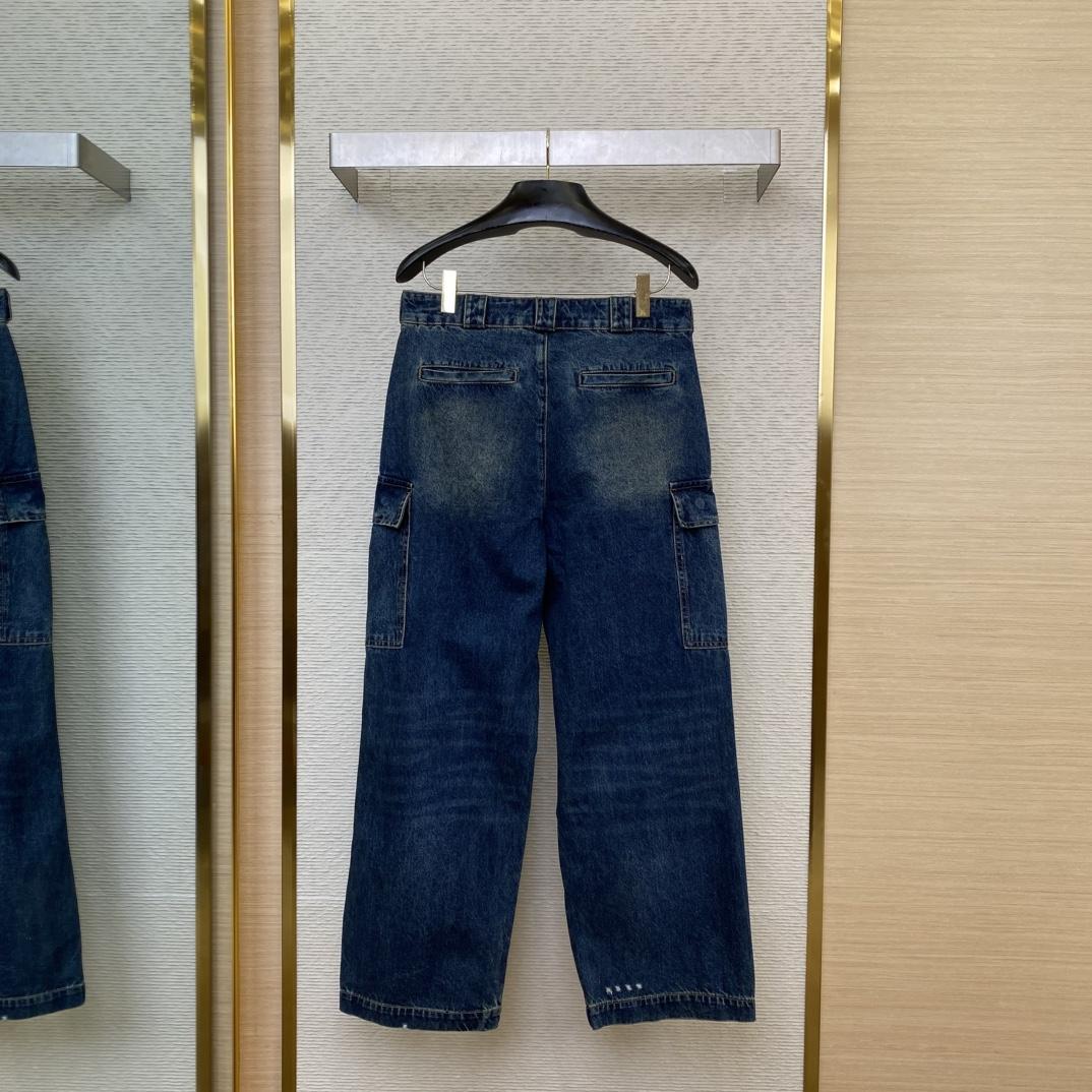 Prada Denim Cargo Jeans - DesignerGu