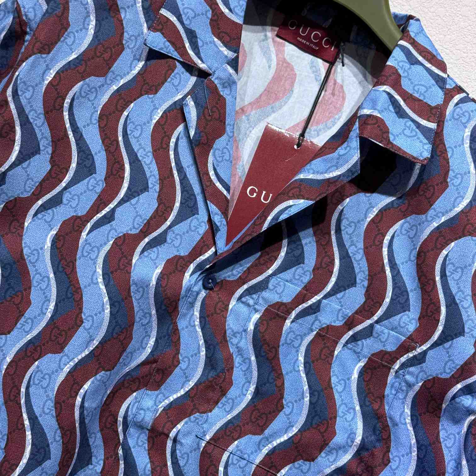 Gucci Printed Cotton Poplin Shirt - 