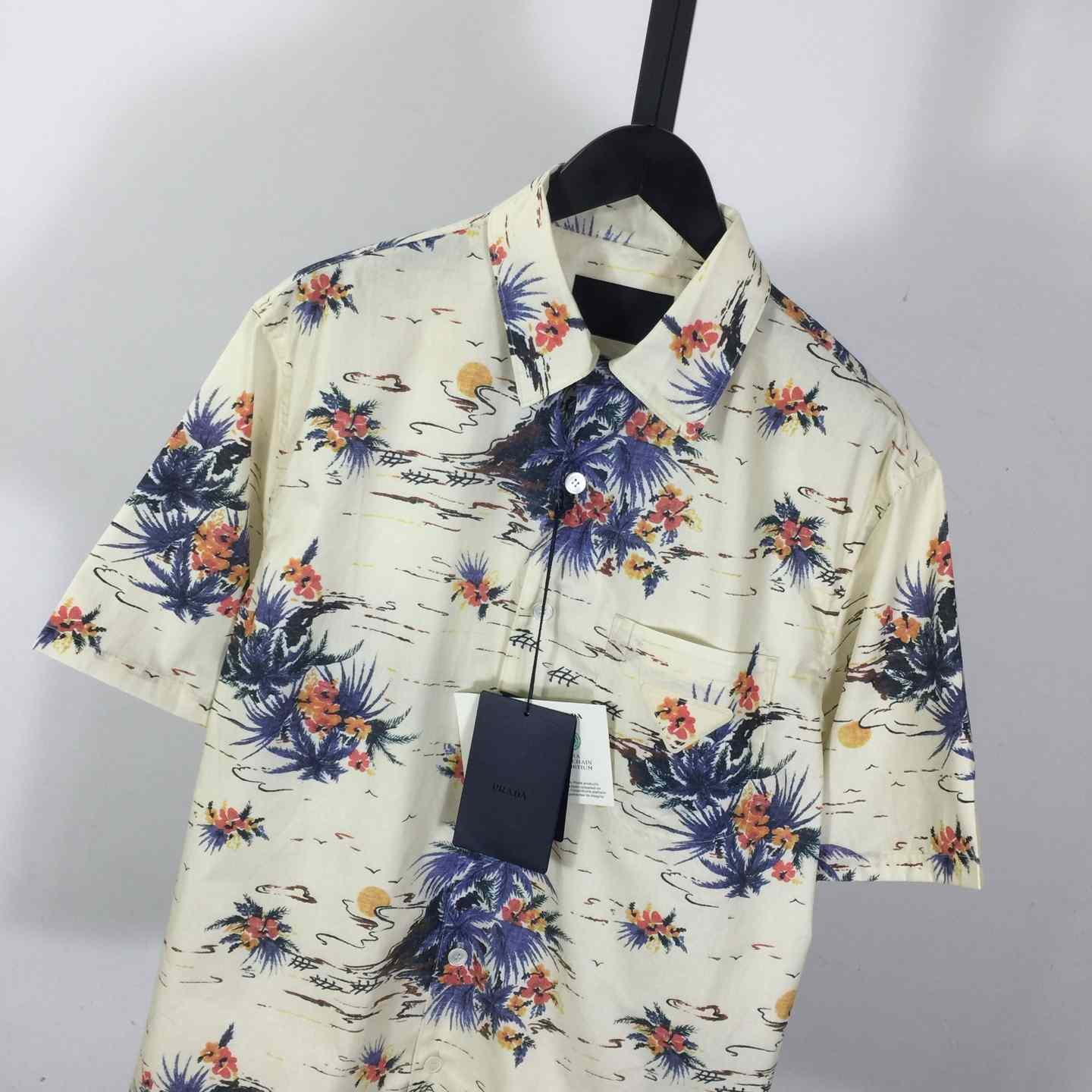 Prada Hawaii Print Bowling Shirt - DesignerGu