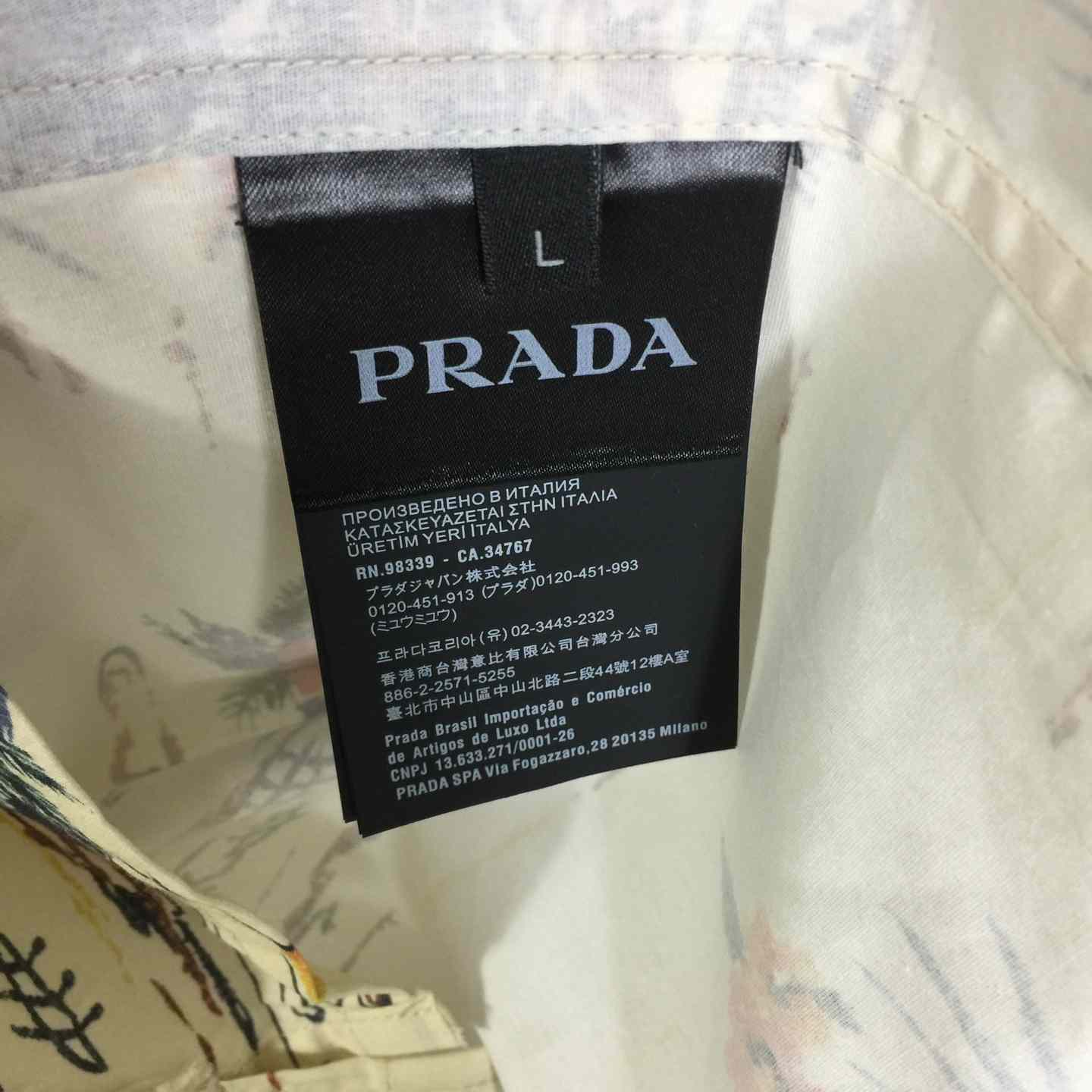 Prada Hawaii Print Bowling Shirt - DesignerGu