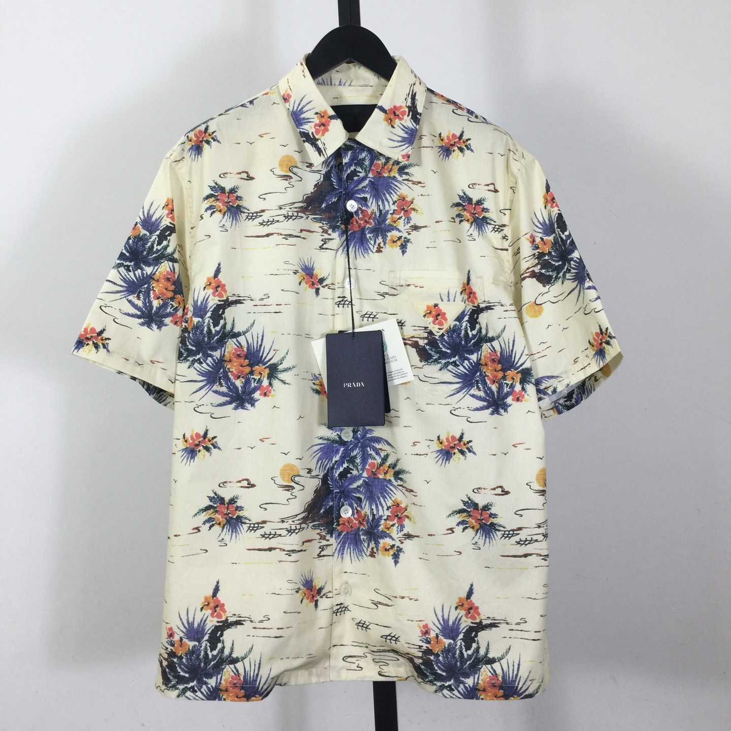 Prada Hawaii Print Bowling Shirt - DesignerGu