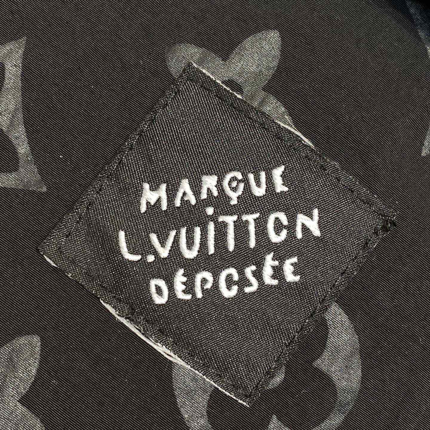 Louis Vuitton Monogram Moire Jacquard Silk Overshirt   1AGTGR - DesignerGu