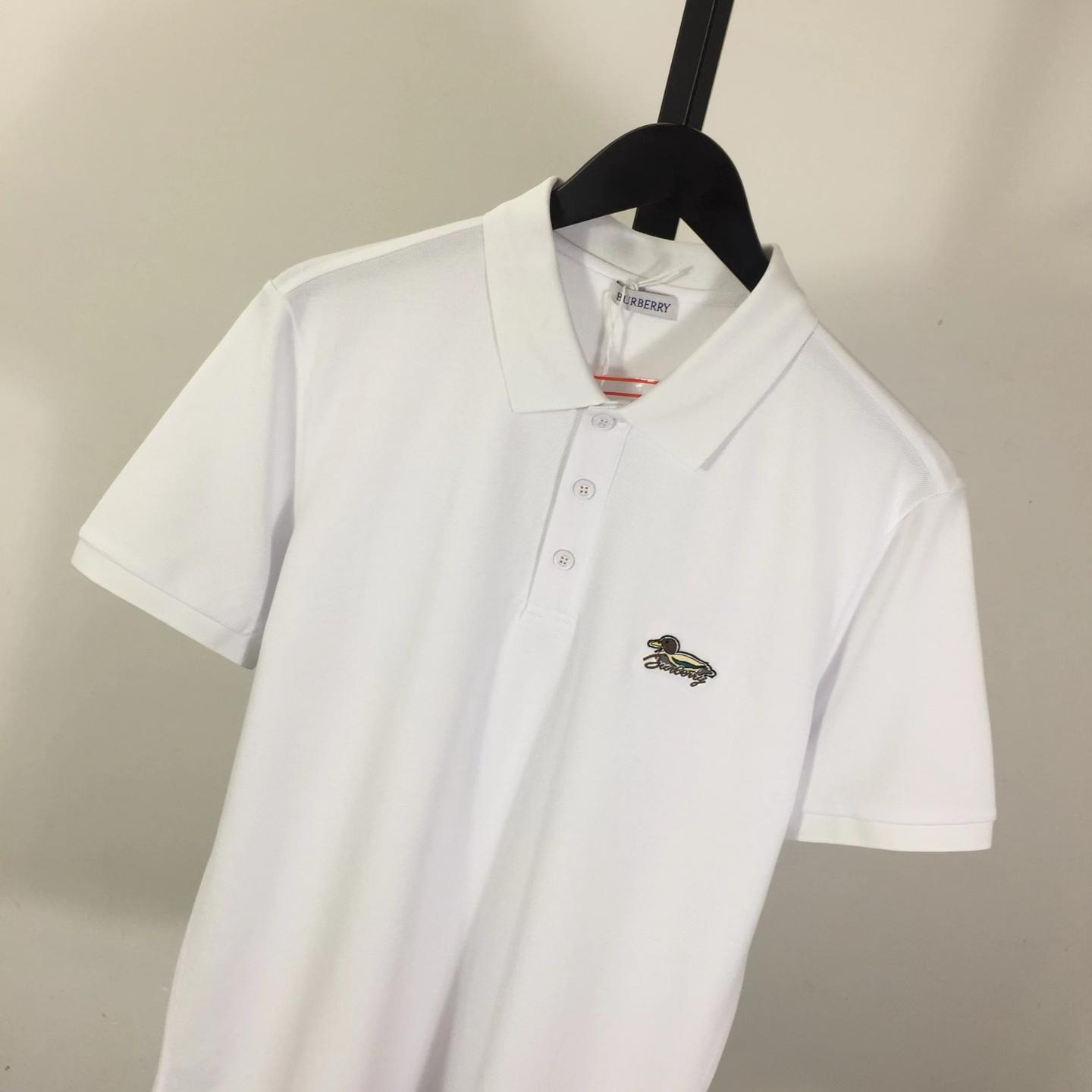 Cotton Polo Shirt In White - DesignerGu