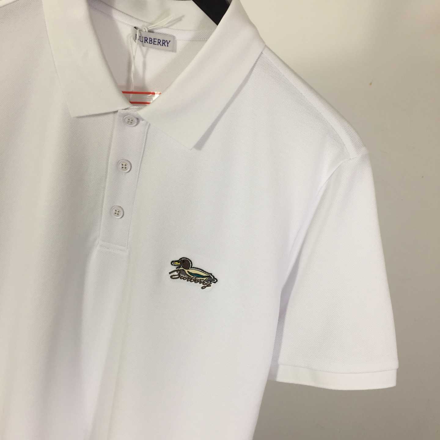 Cotton Polo Shirt In White - DesignerGu
