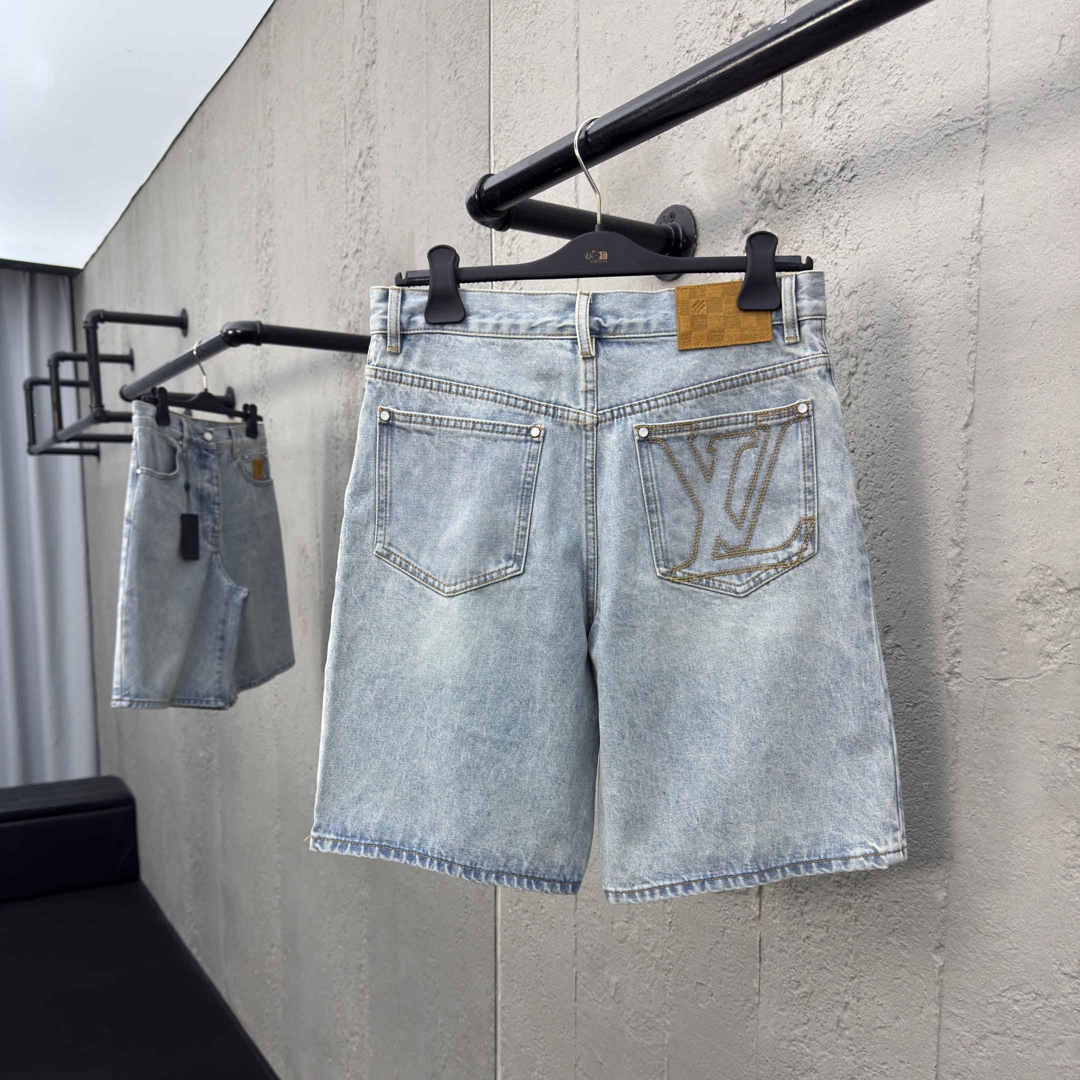Louis Vuitton LV Denim Shorts    1AGTHT - DesignerGu