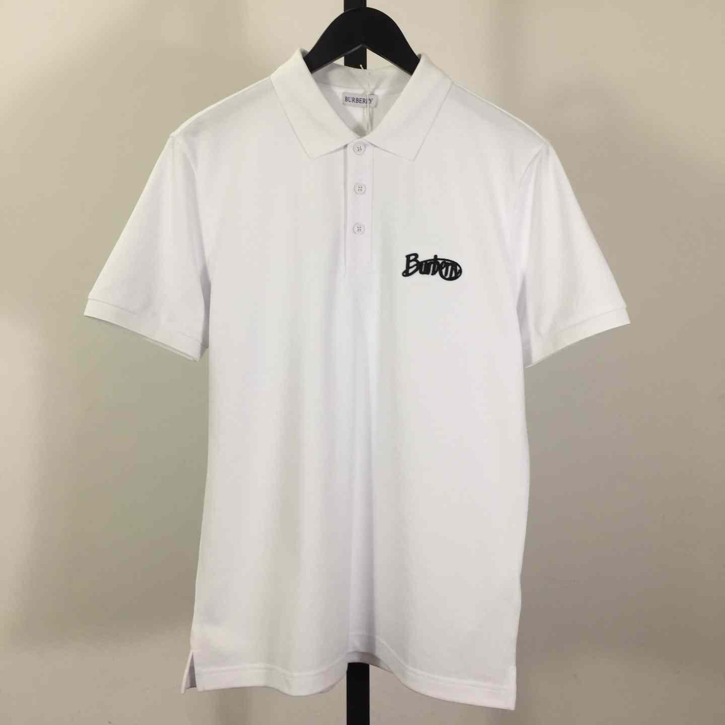 Cotton Polo Shirt In White - DesignerGu