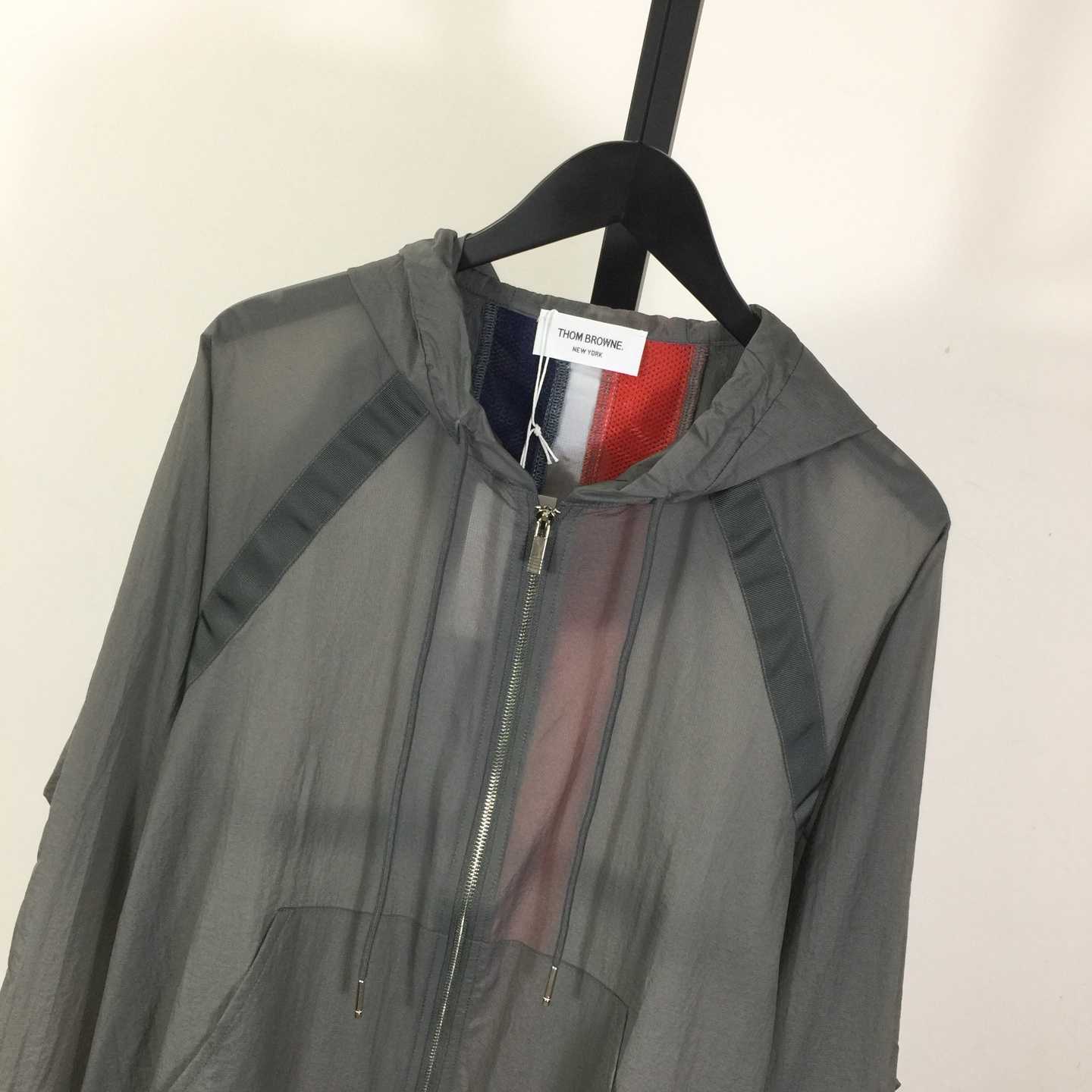 Thom Browne Back Bar Three-Color Sunscreen Long Sleeve Jacket - DesignerGu