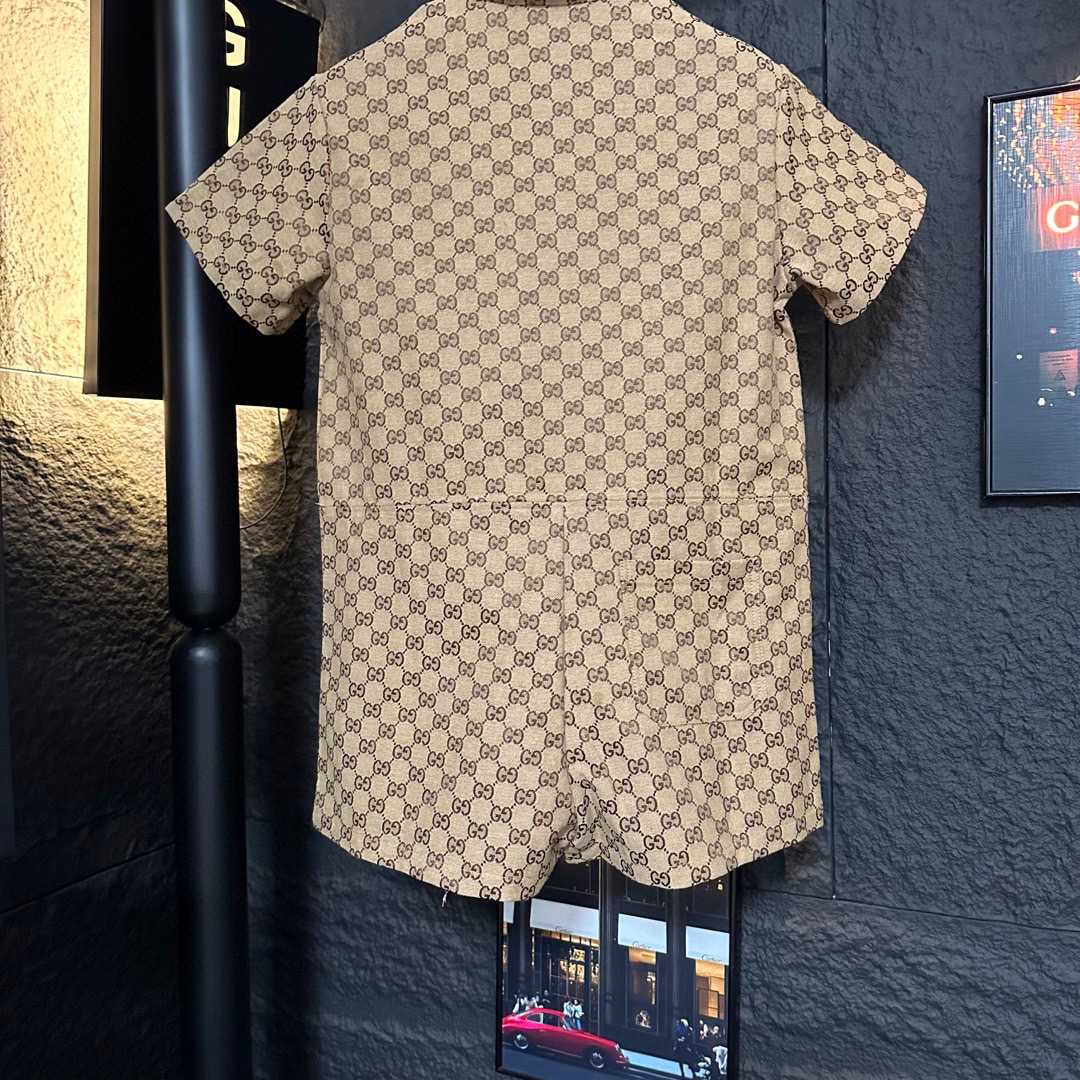 Gucci Canvas Short Sleeve Shirt - DesignerGu