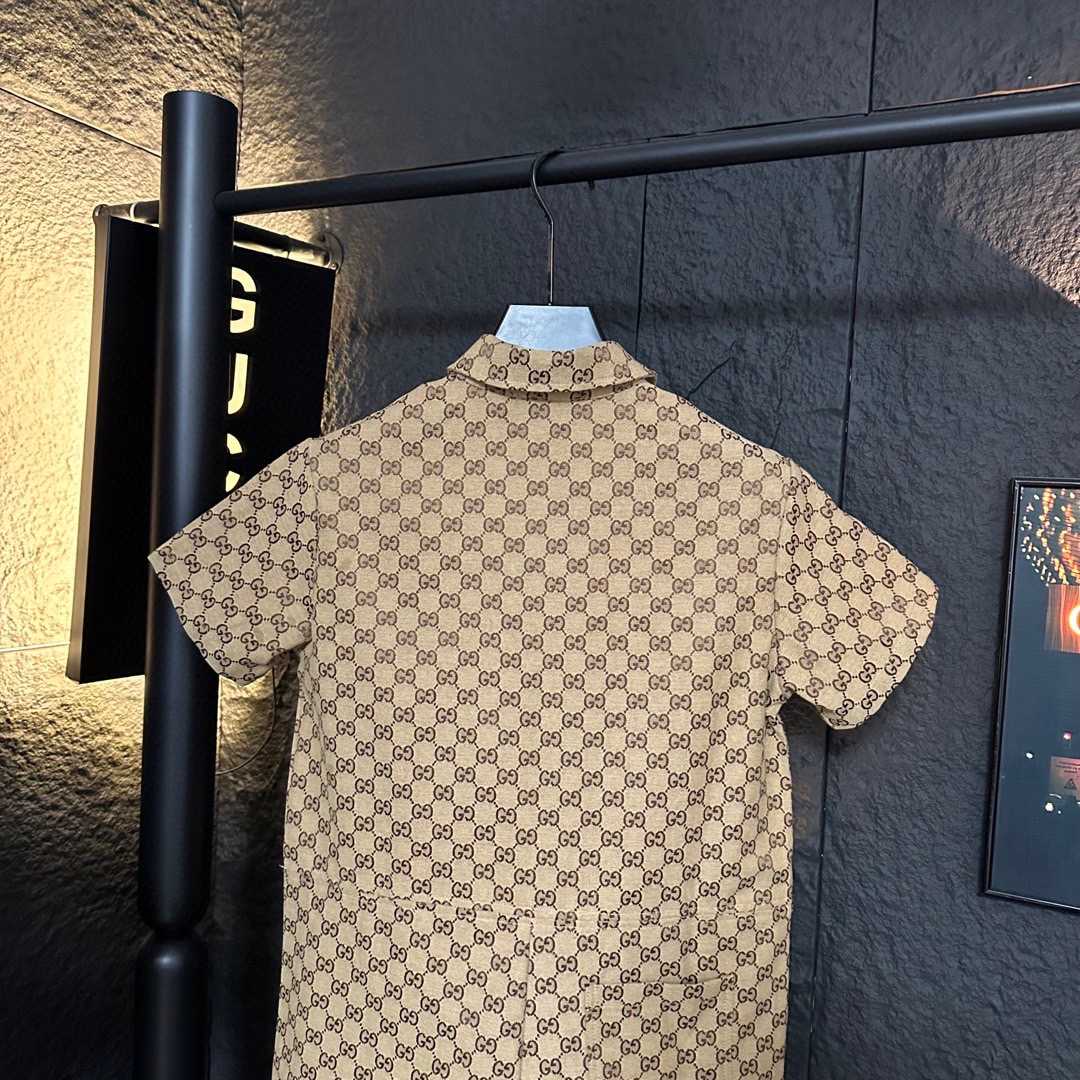 Gucci Canvas Short Sleeve Shirt - DesignerGu