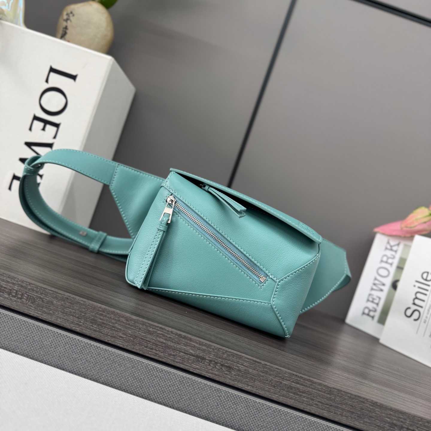 Loewe Mini Puzzle Bumbag In Classic Calfskin - DesignerGu