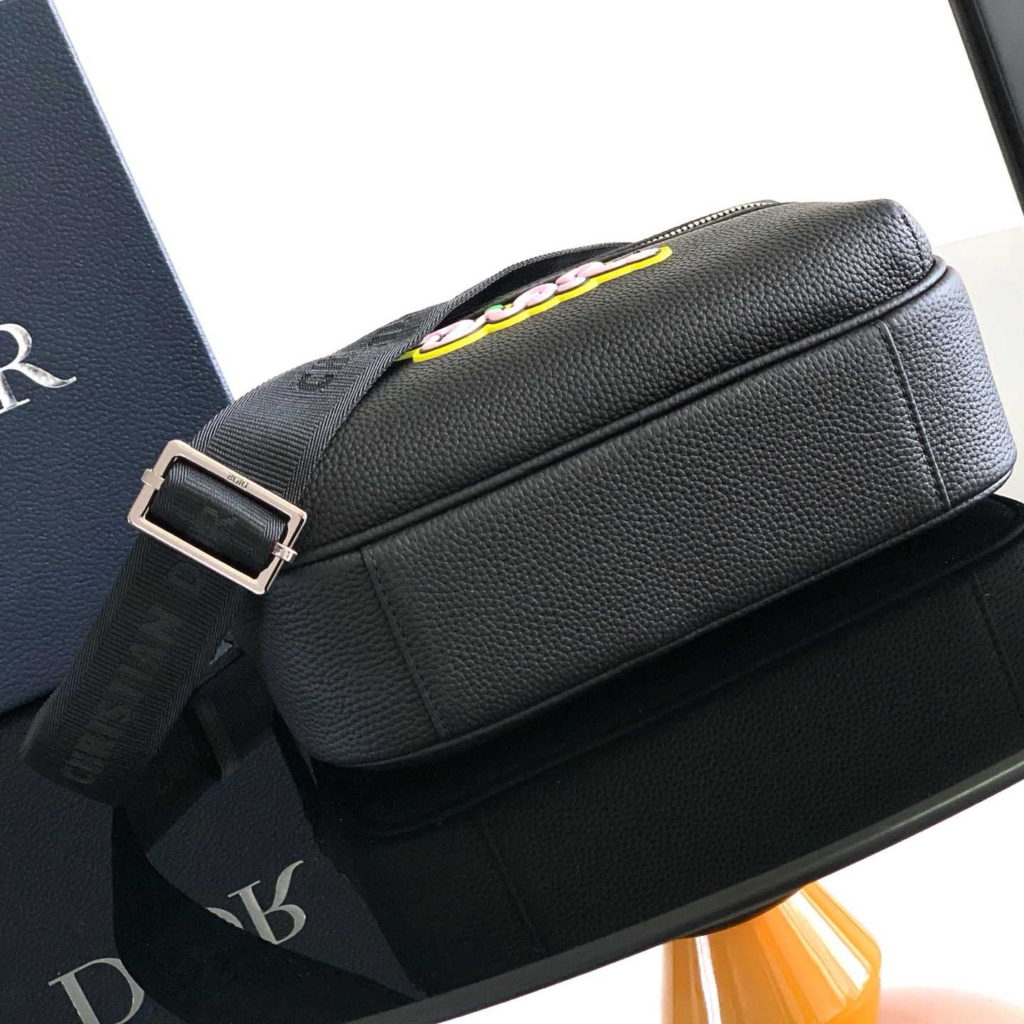 Dior And Kaws Mini Rider 2.0 Zipped Messenger Bag   - DesignerGu