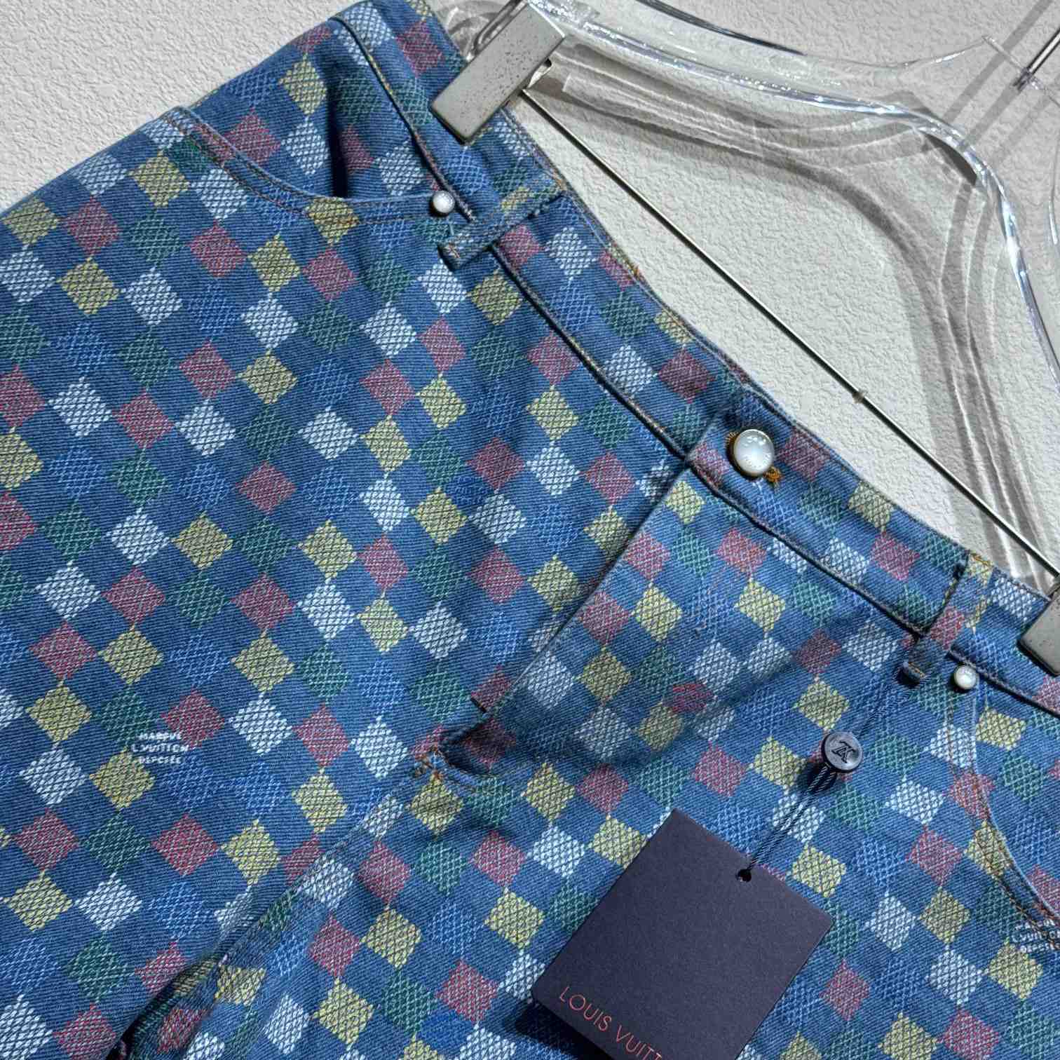 Louis Vuitton Damier Denim Shorts - DesignerGu