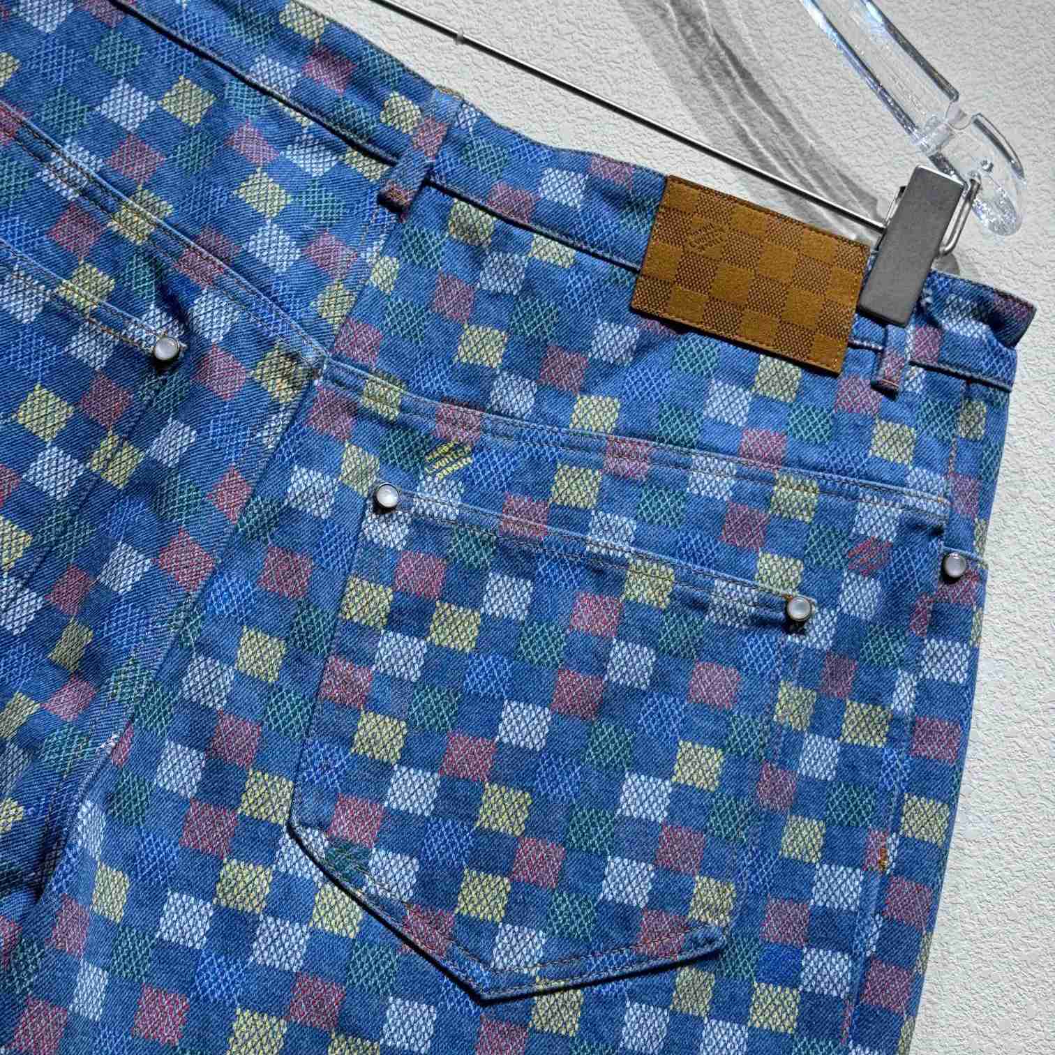 Louis Vuitton Damier Denim Shorts - DesignerGu