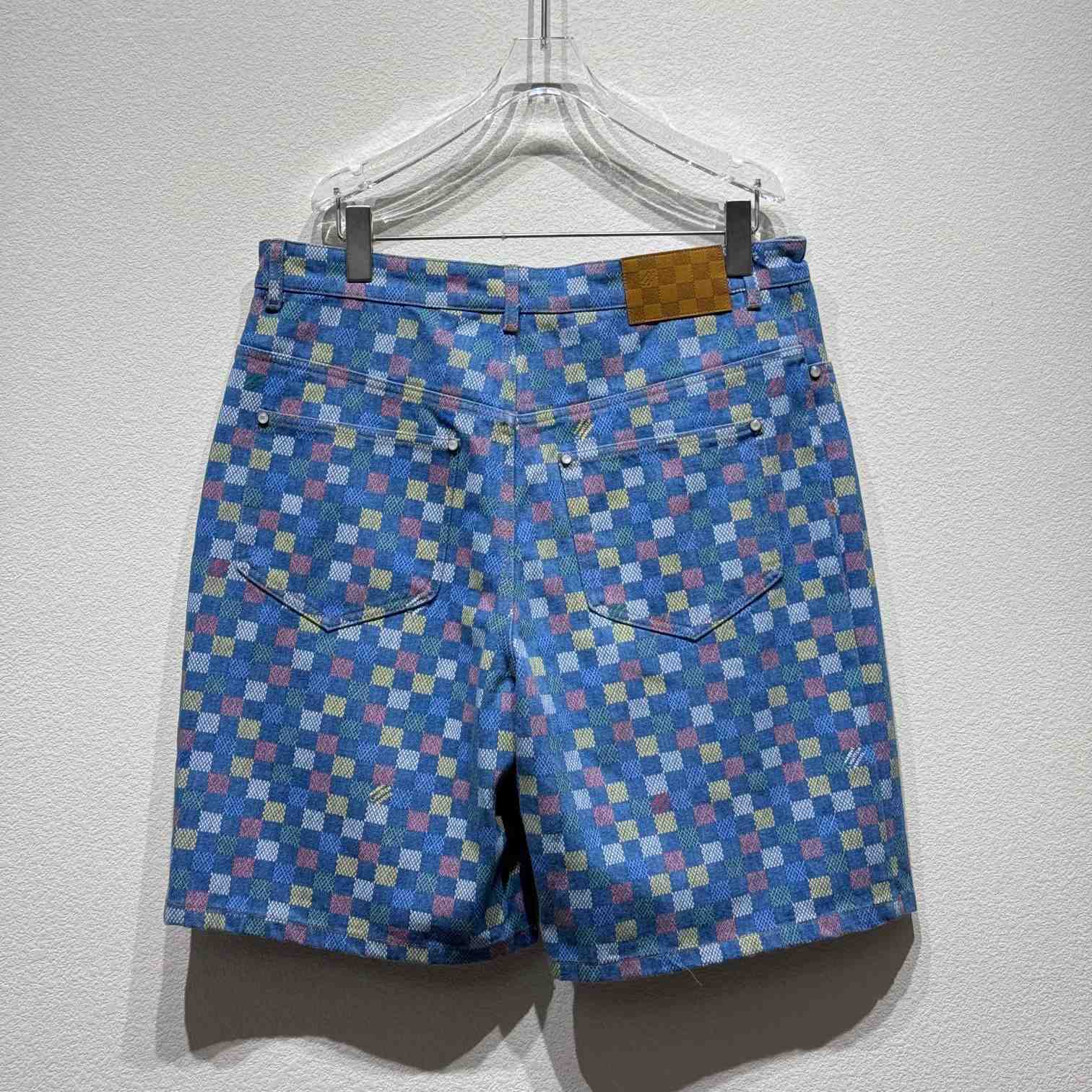 Louis Vuitton Damier Denim Shorts - DesignerGu