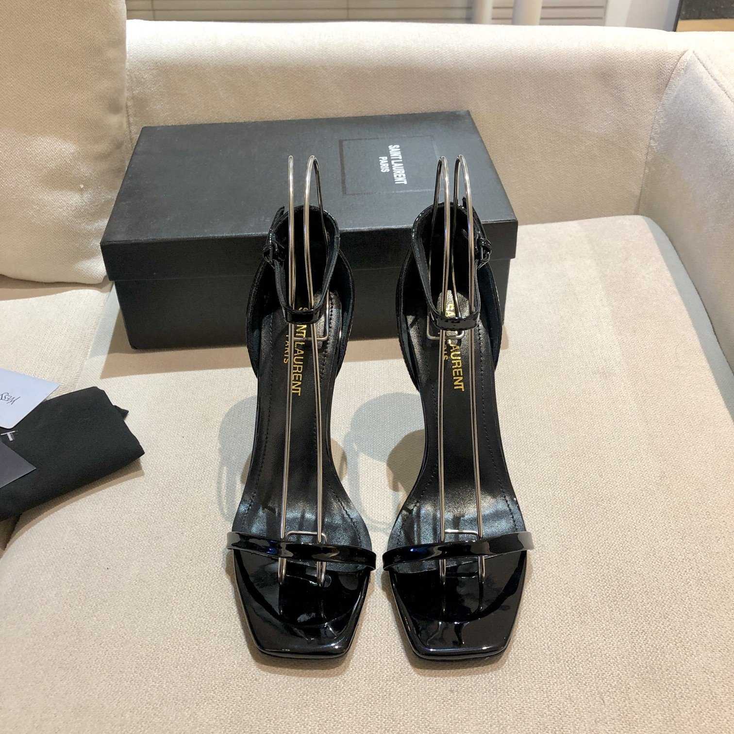 Saint Laurent 110mm Opyum Sandals - DesignerGu